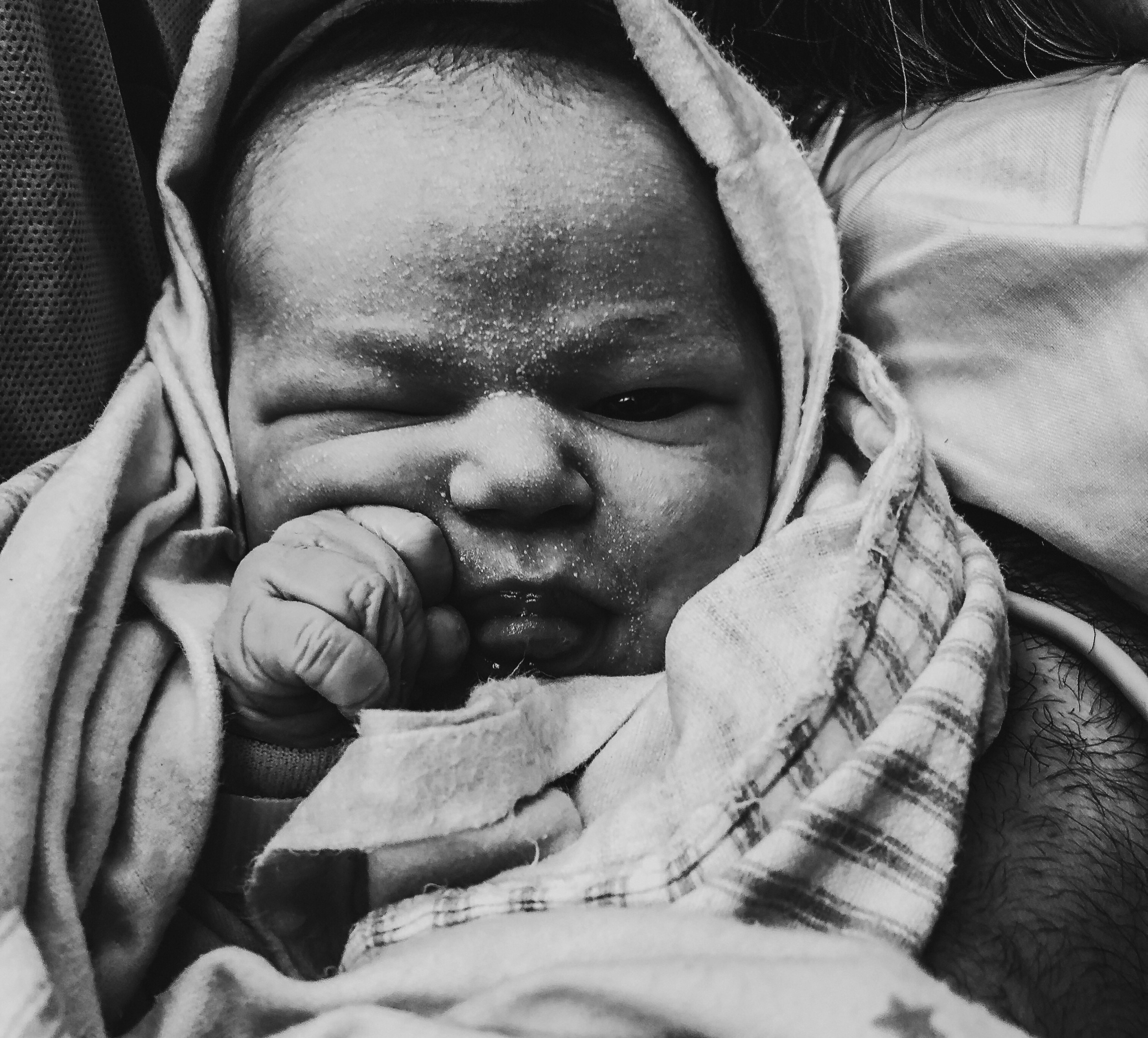Ophelia Wren, 1 minute old