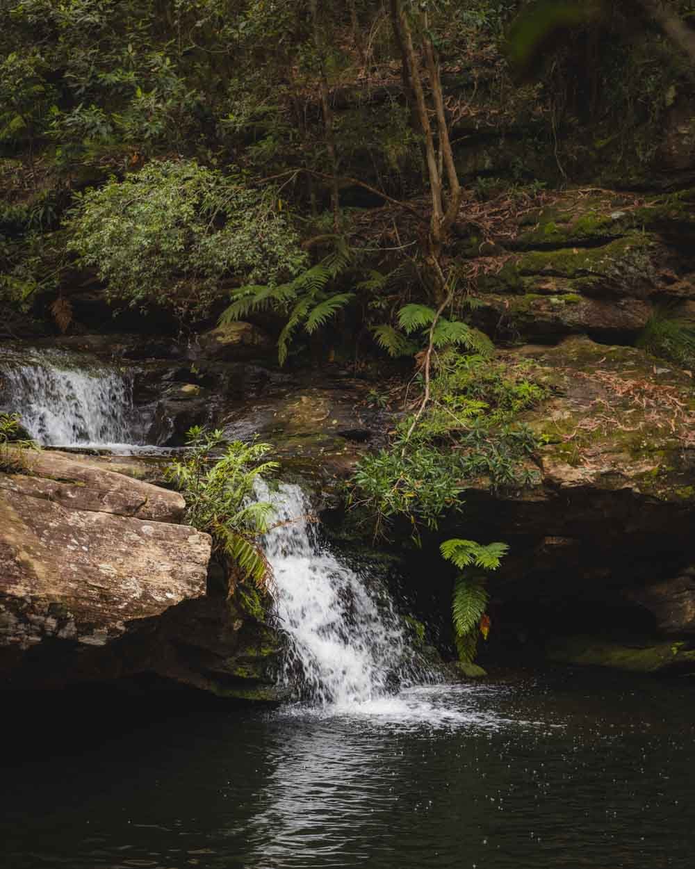 The cascades above Shaws Creek Pool