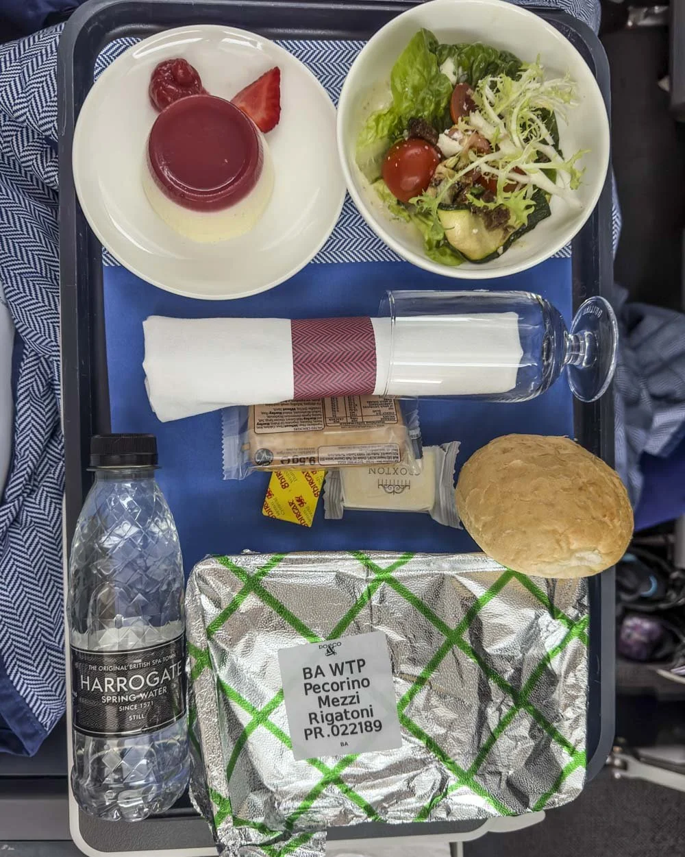 Food on BA premium economy flight