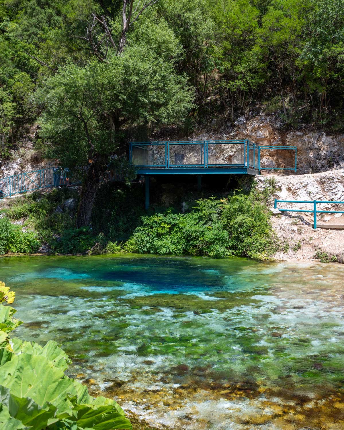 cafe at blue eye albania
