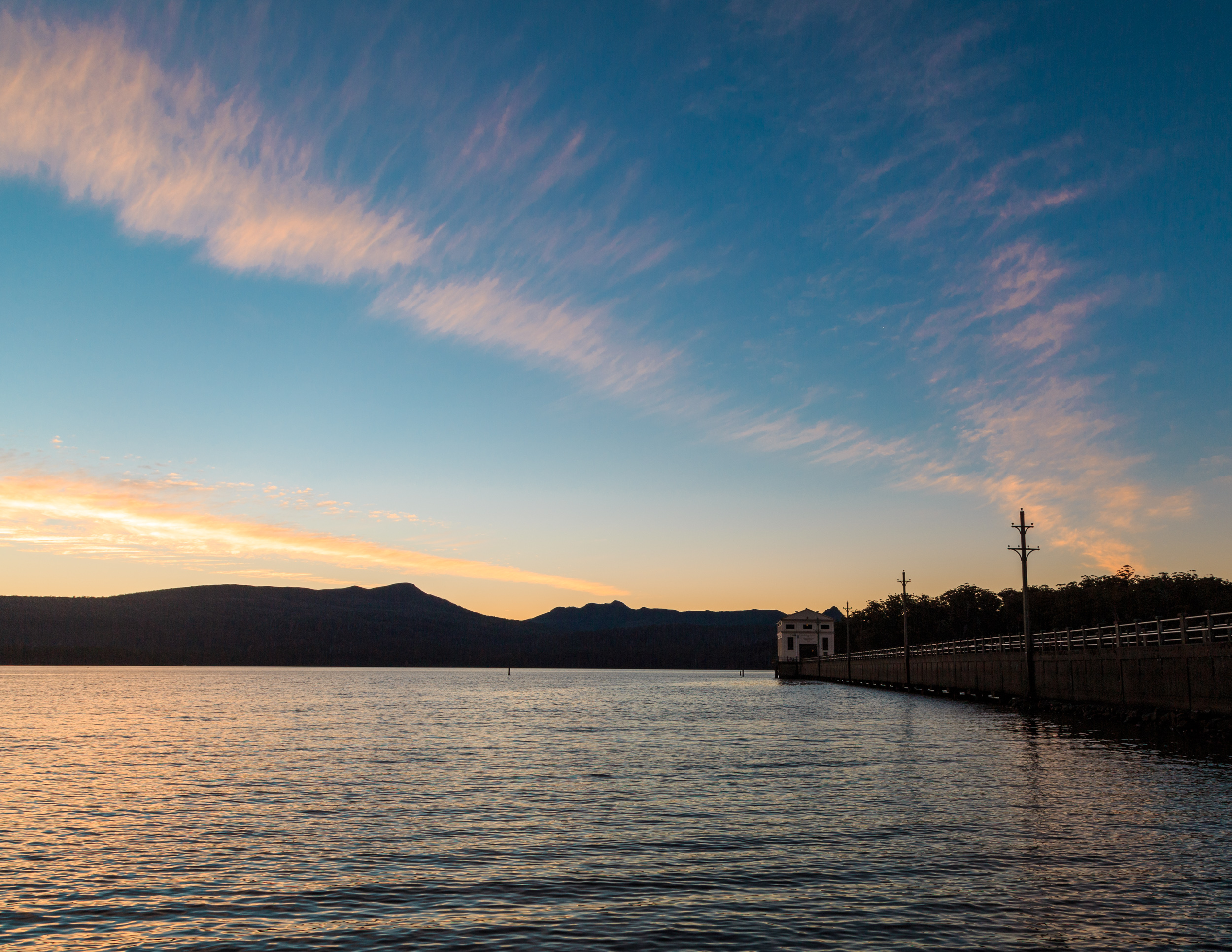 Sunset at Lake St Clair