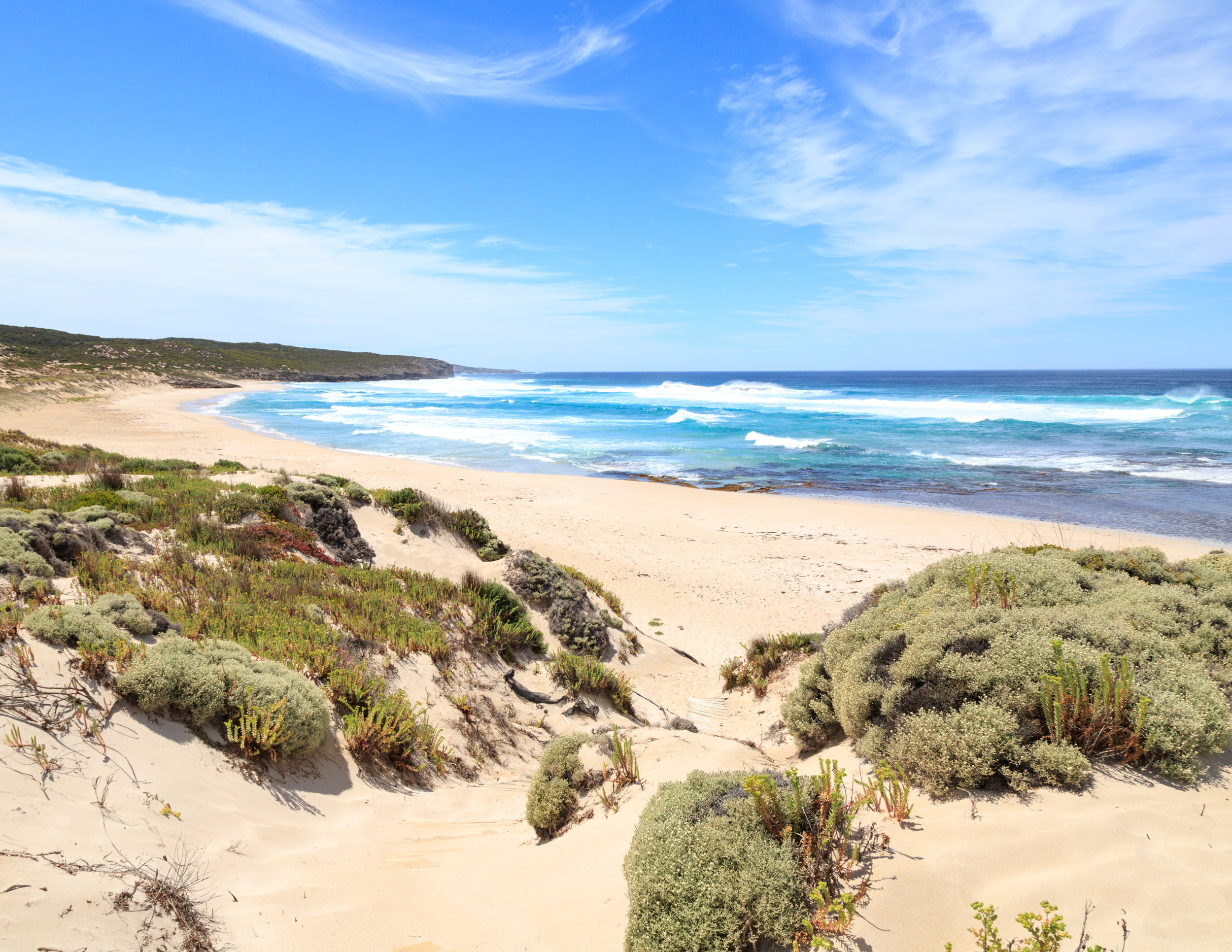 The view of Hanson Bay Beach