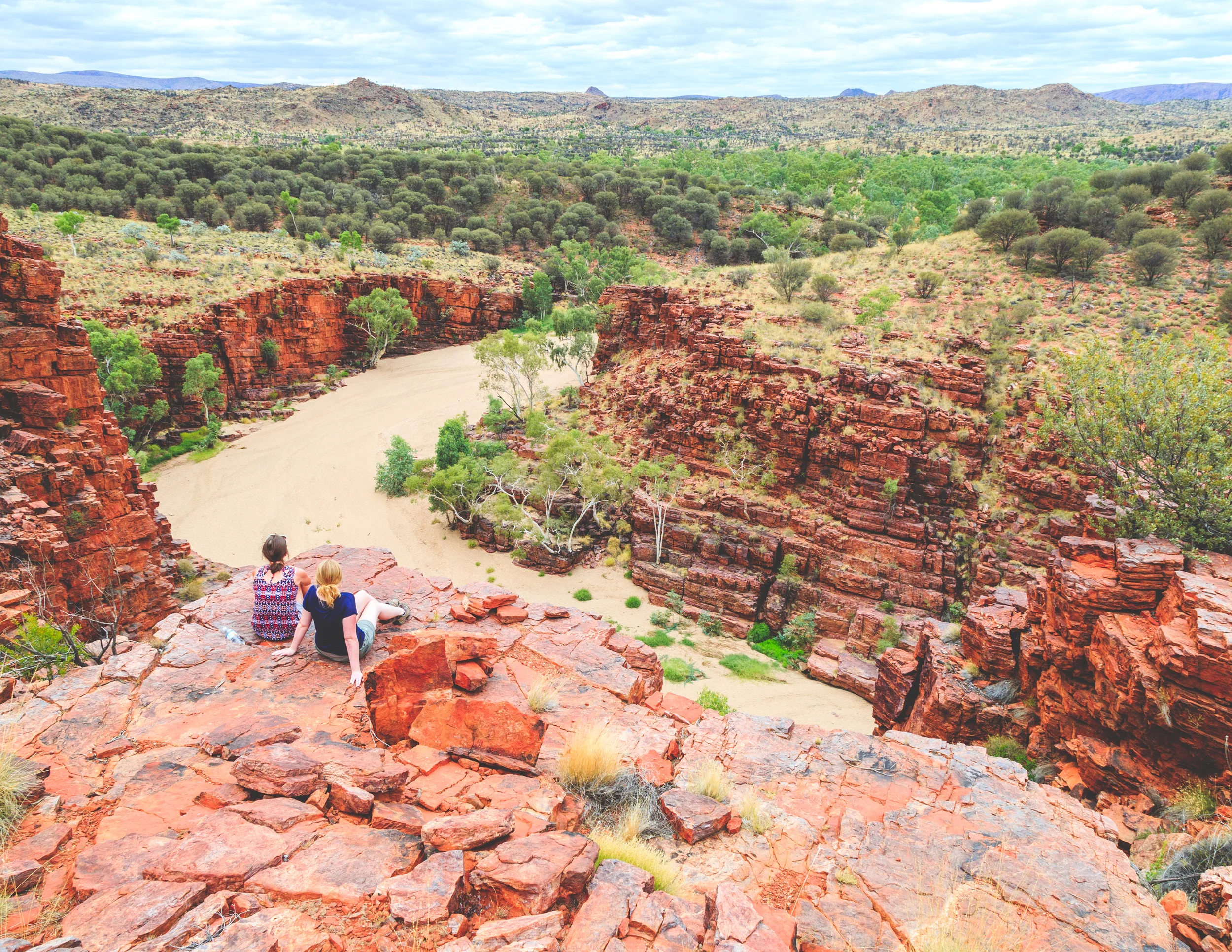 The view of Trephina Gorge takes some beating.
