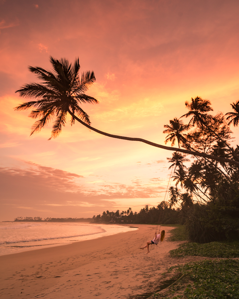 Пальмы шри ланки. Унаватуна Шри Ланка. Мирисса остров пальм. Шри Ланка рассвет.
