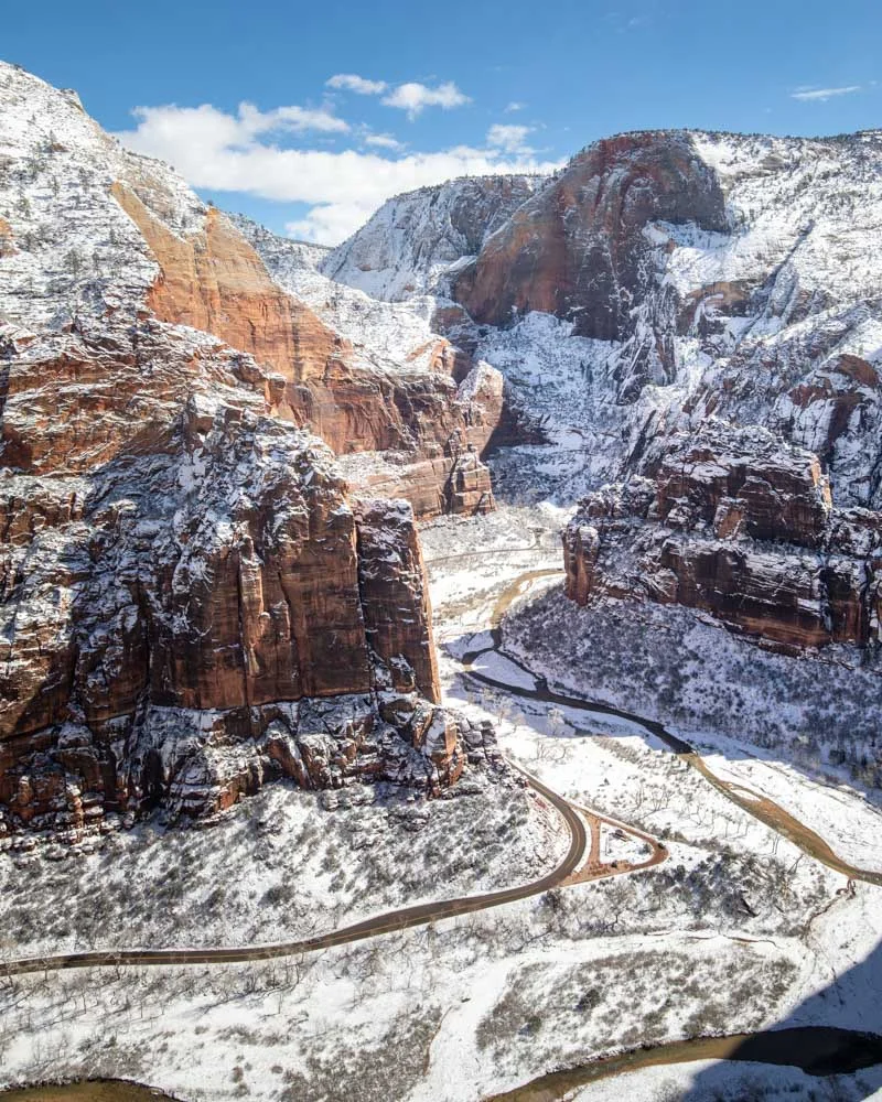Winter views from Angels Landing