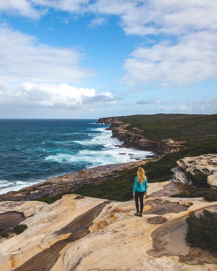 The trail to Wedding Cake Rock in Royal National Park, accessible by public transport