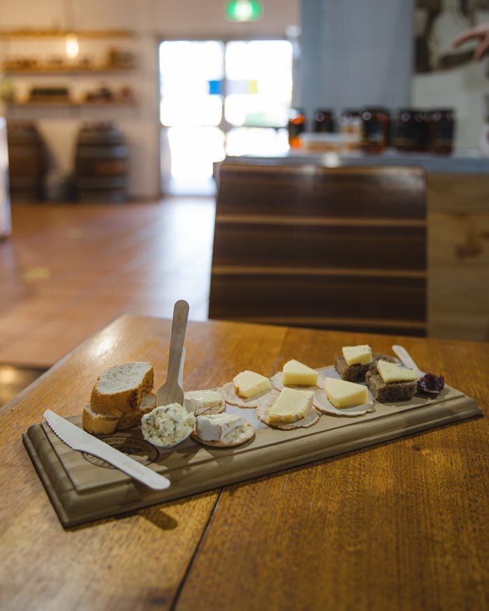 Cheese tasting at the Hunter Valley Cheese Factory