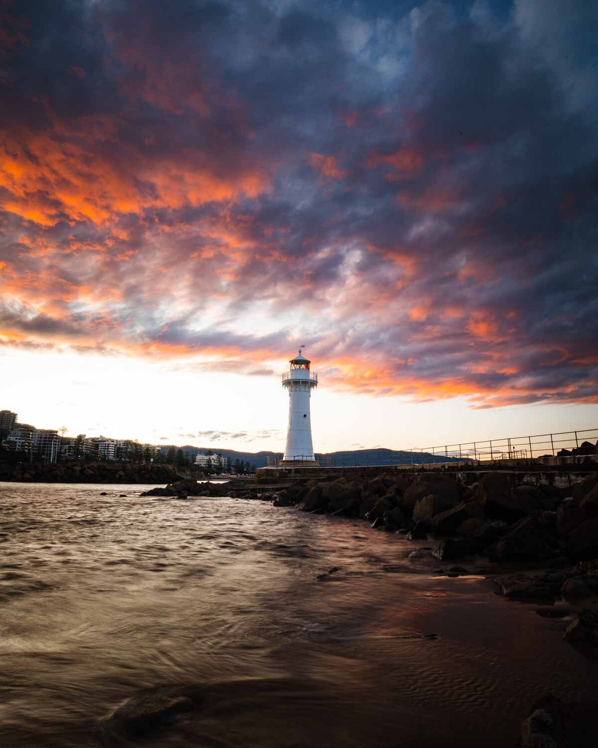 Sunset at Wollongong Lighthouse
