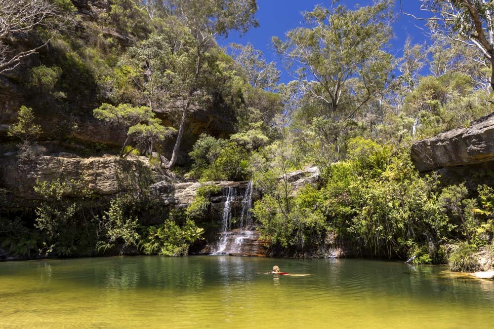 Paradise Pool - one of the best wild swimming spots in the Blue Mountains