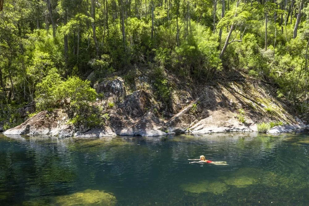 Wild Bull Campground: jaw-dropping emerald pools near Port Macquarie