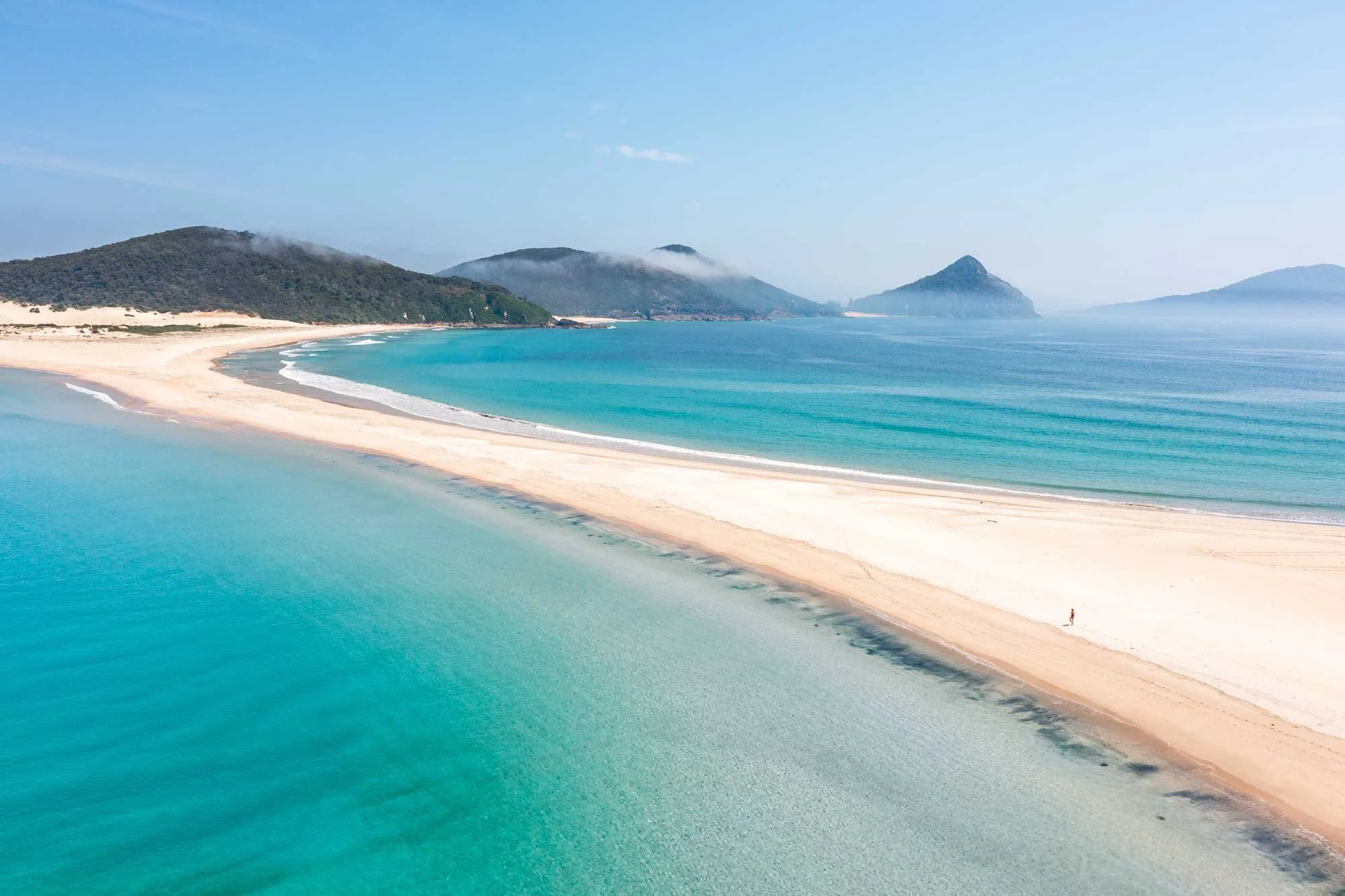 Crossing the spit to Fingal Island: one of Port Stephens best adventures