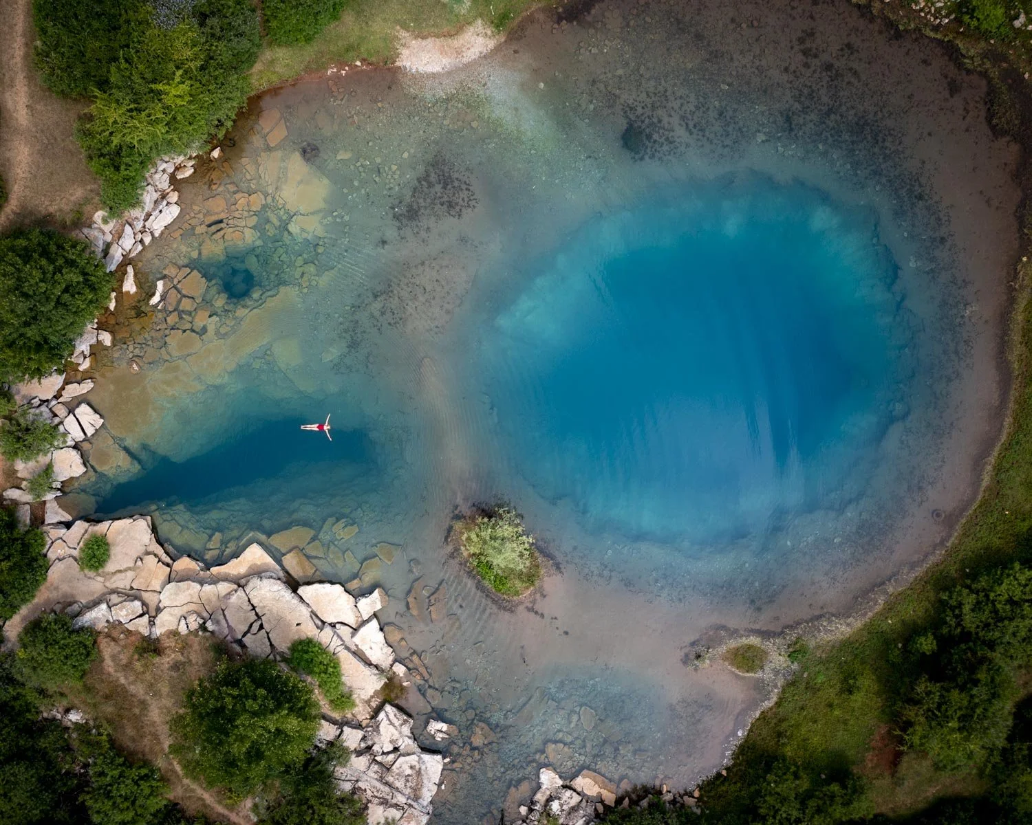 Shkodër's secret Blue Eye karst spring you can actually swim in!