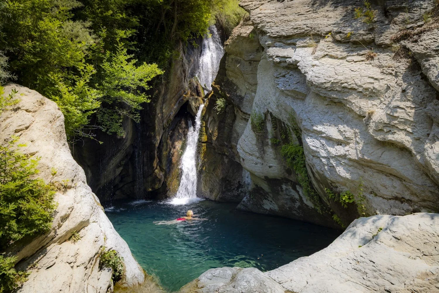 Bogove Waterfall: a fairy tale swimming hole in Albania