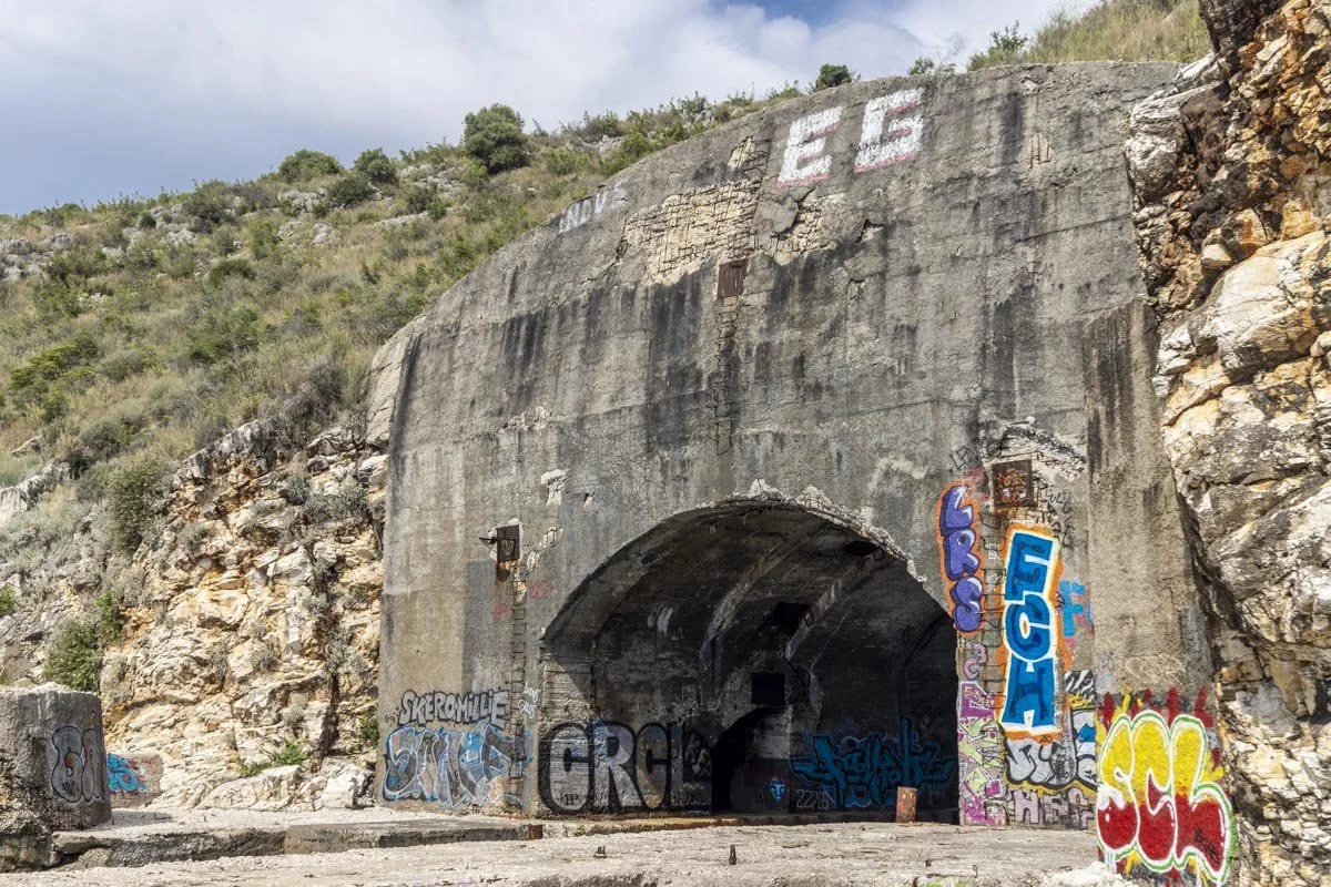 Himare's Submarine Bunker and the spectacular hidden beach along the way