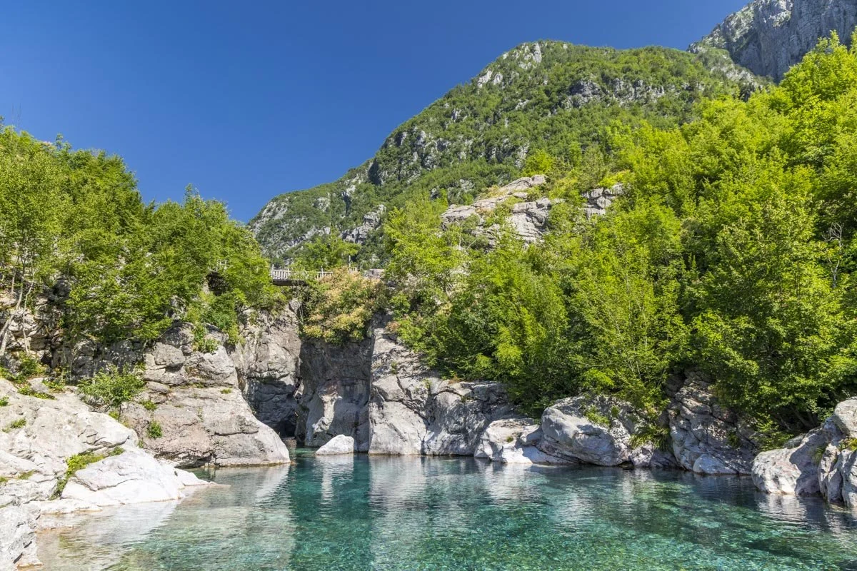 Vaskat Nderlysaj Canyon: Theth's hidden blue swimming holes