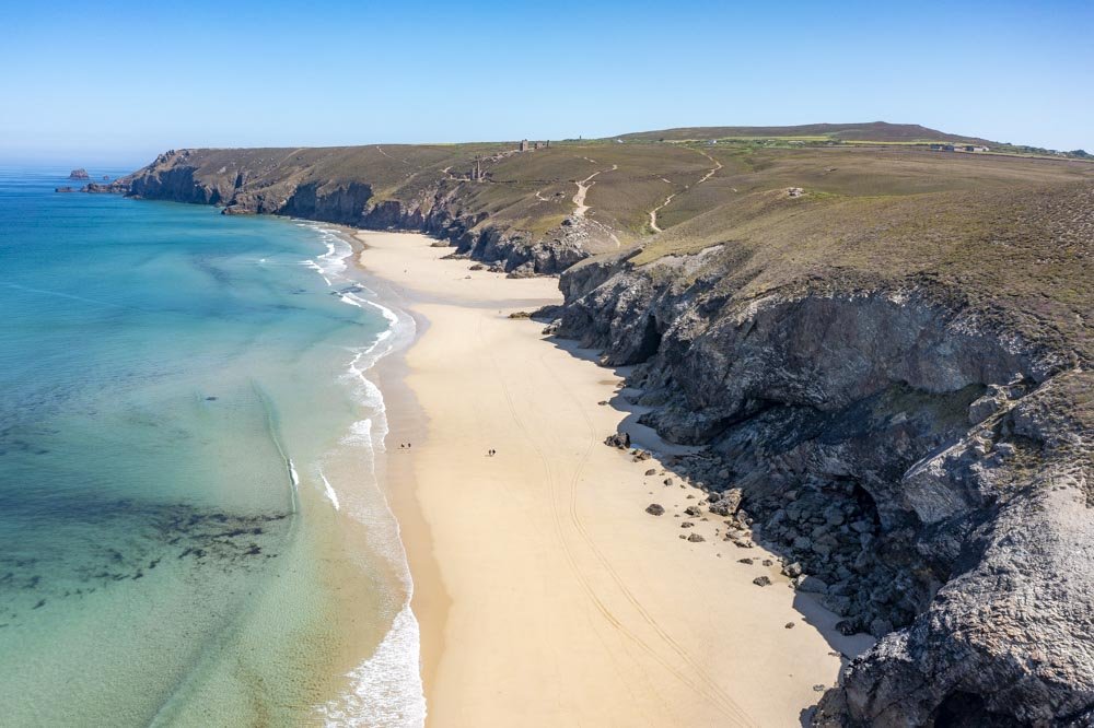 Chapel Porth Beach: incredible sea caves, a rockpool &amp; stunning wild beach