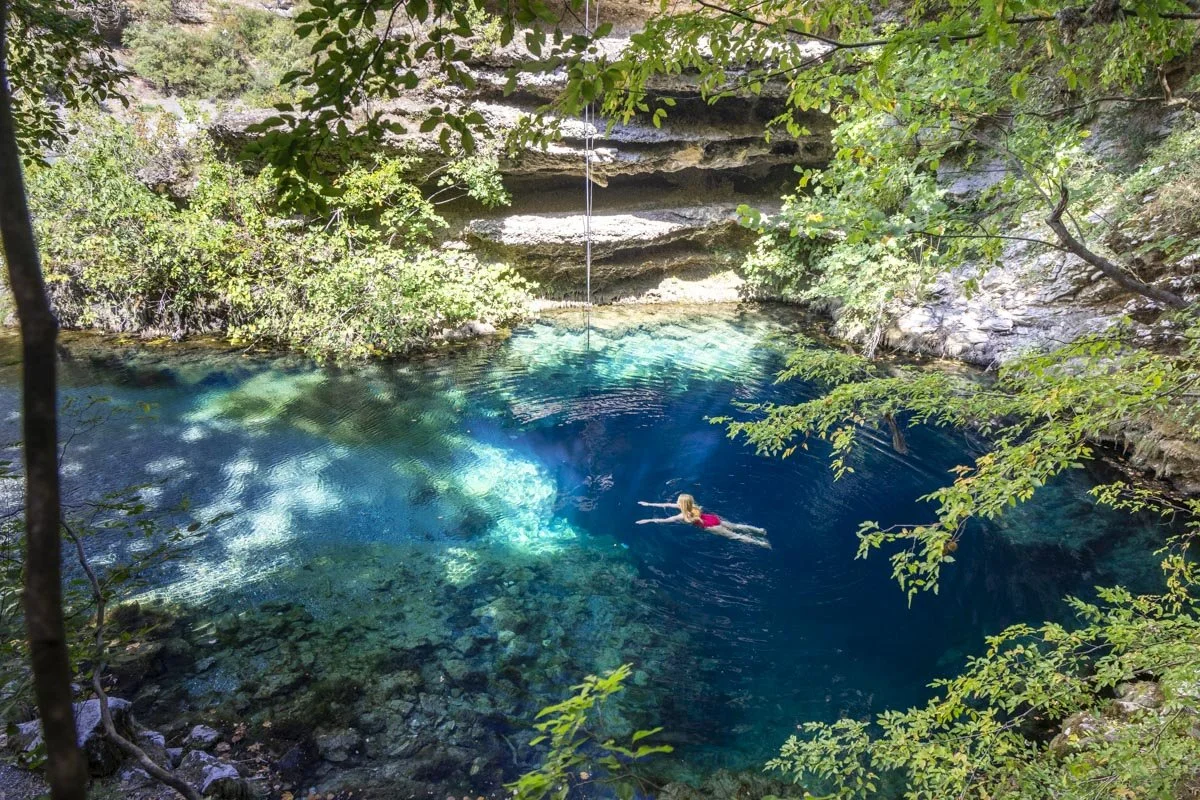 Permet's secret Blue Hole: one of the best wild swimming spots in Albania 