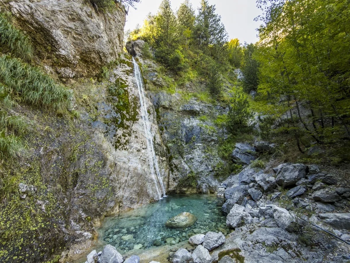 Gjeçaj Waterfall: how to find Theth's secret turquoise swimming hole