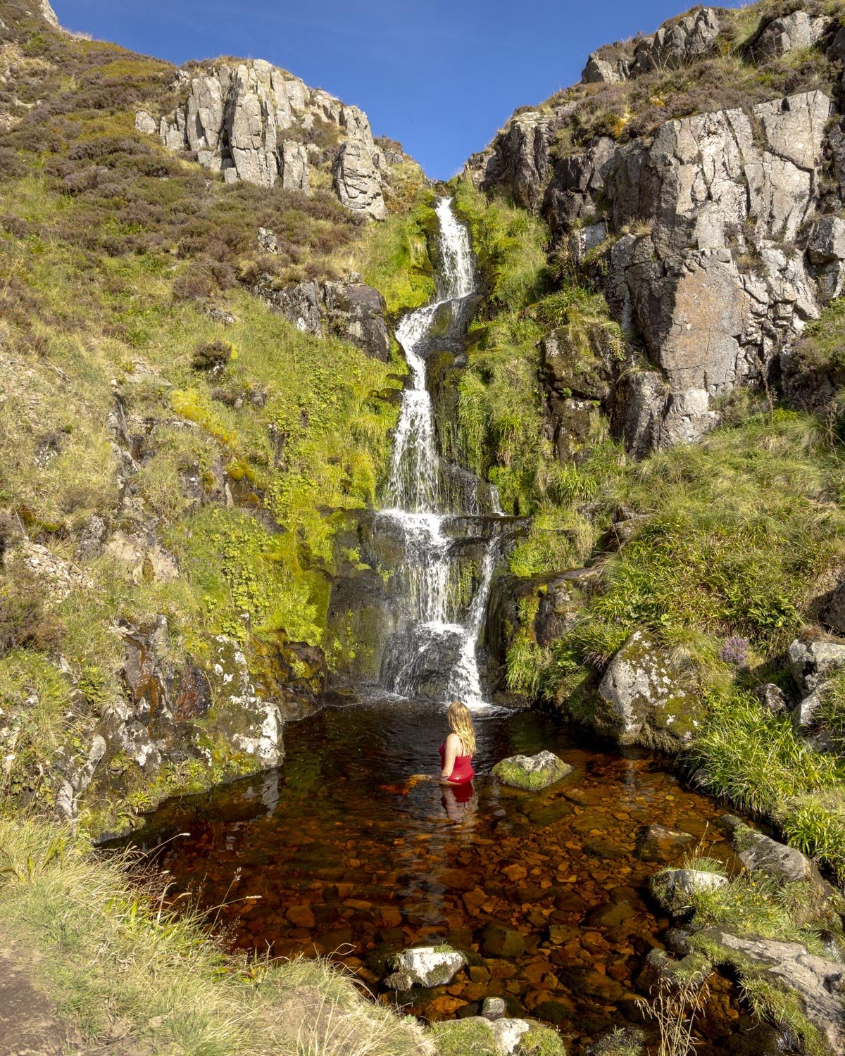 Hen hole waterfalls walk