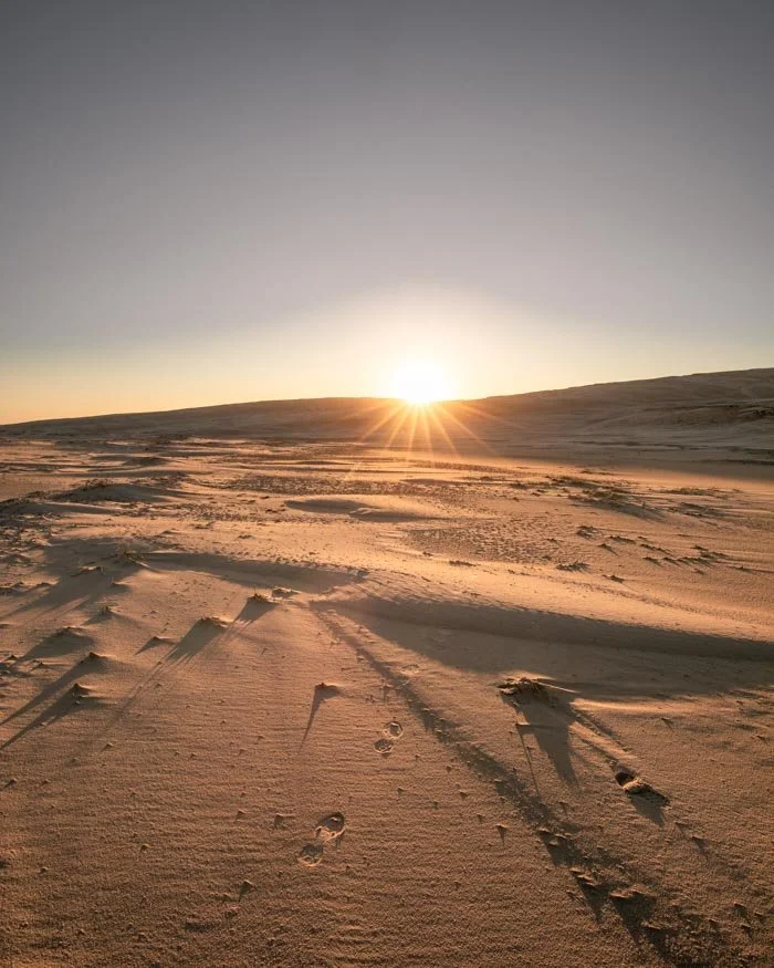 Sunset at Anna Bay - Stockton Sand Dunes