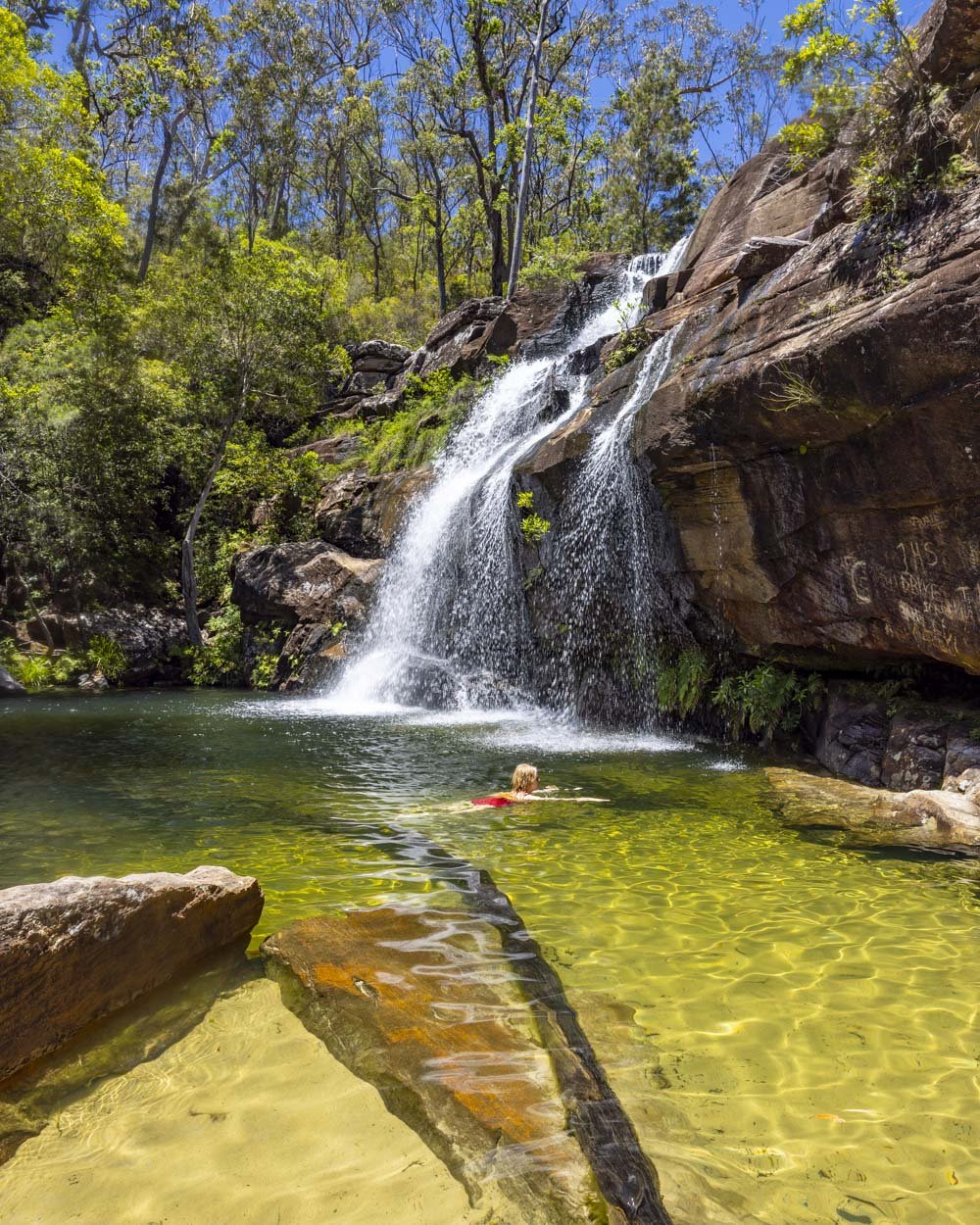 Swimming at Scouts Falls