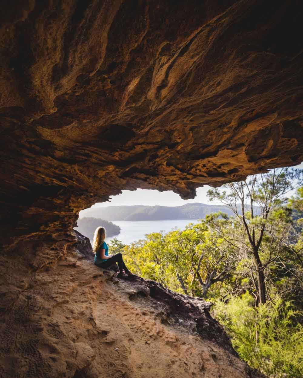 The cave on the Topham Trail in Kuringai