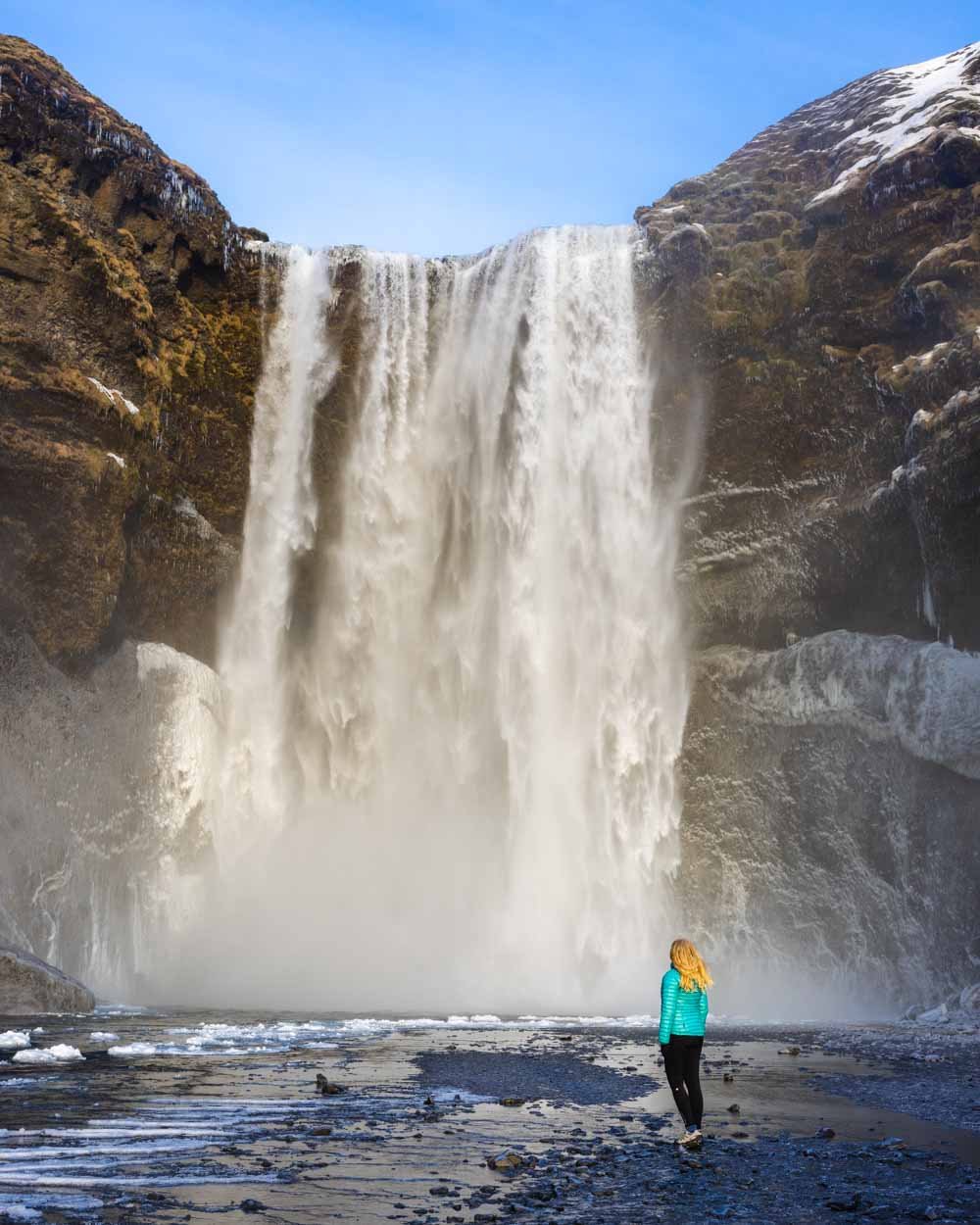 Getting to Skogafoss in winter