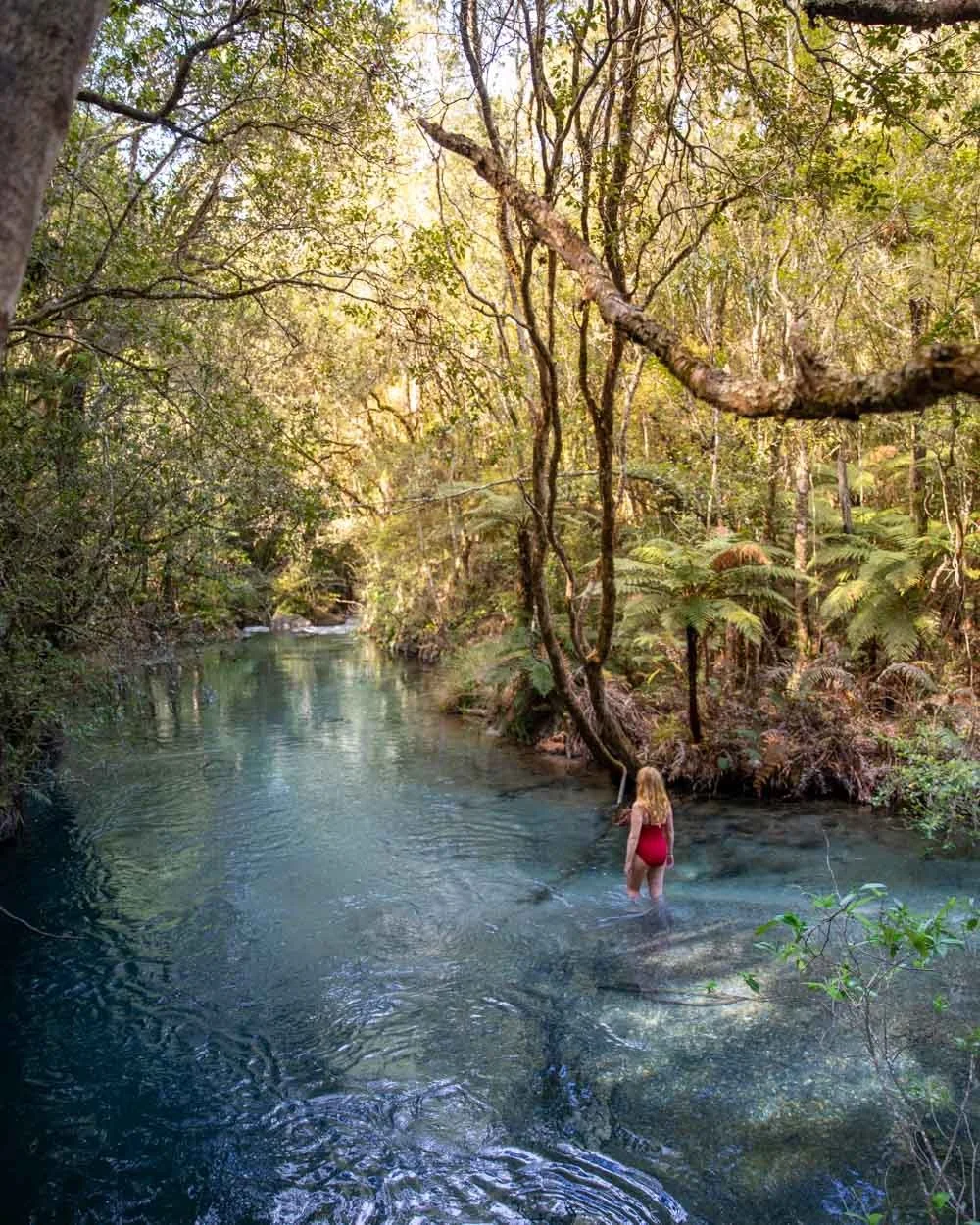The first swimming spot