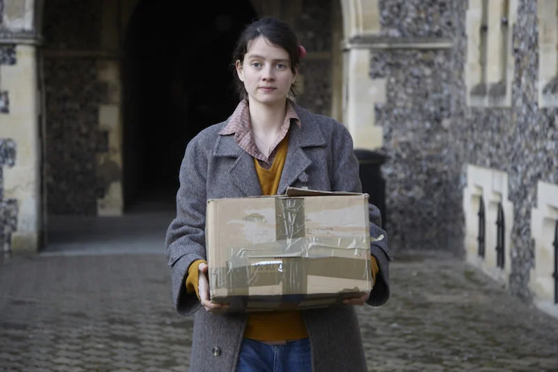 A scene from the film, filmed at Lancing College