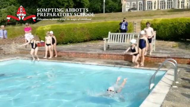 Synchronised Swimming Lesson at Sompting Abbotts Preparatory School, near Worthing