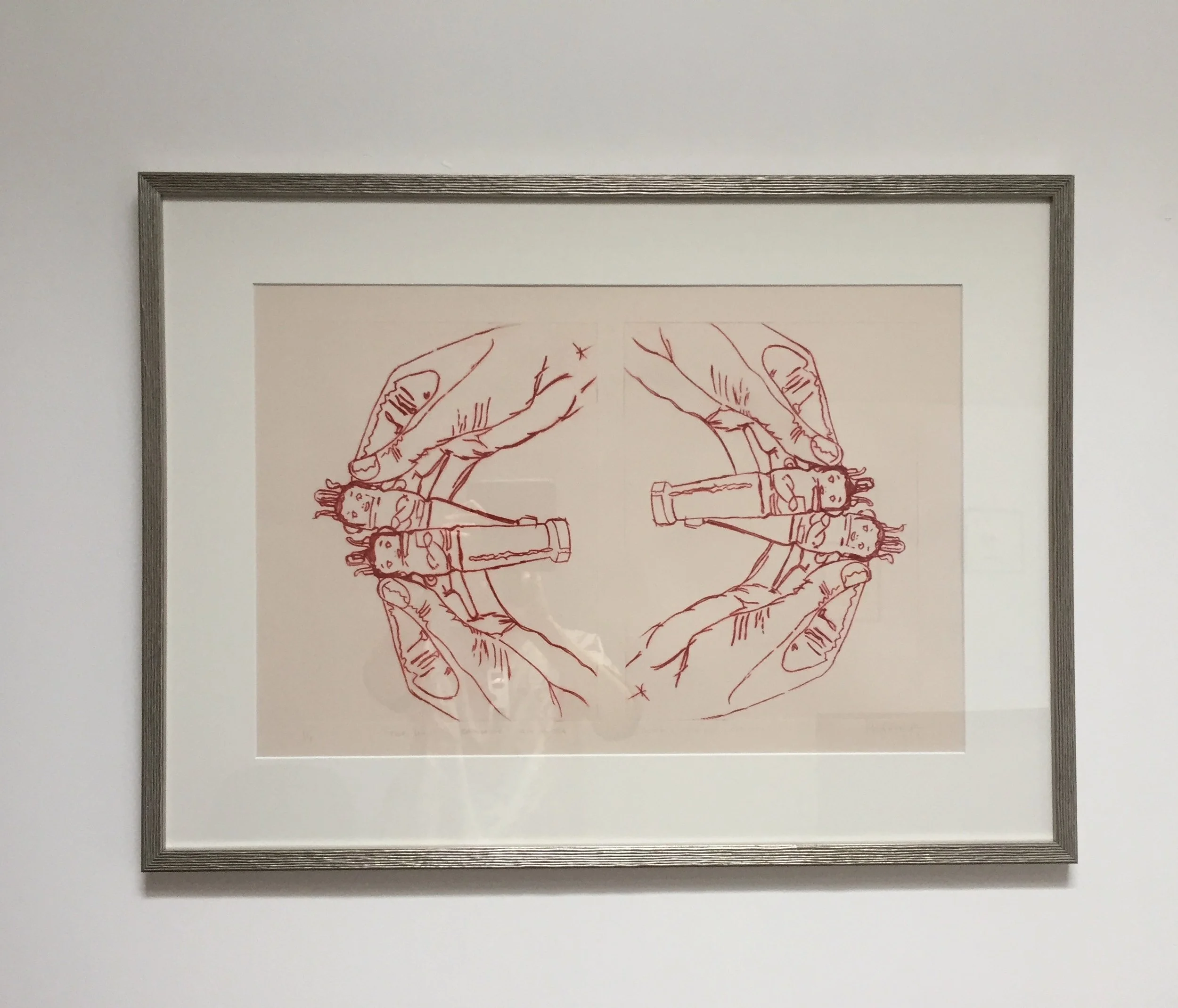 Two Hands mirror print