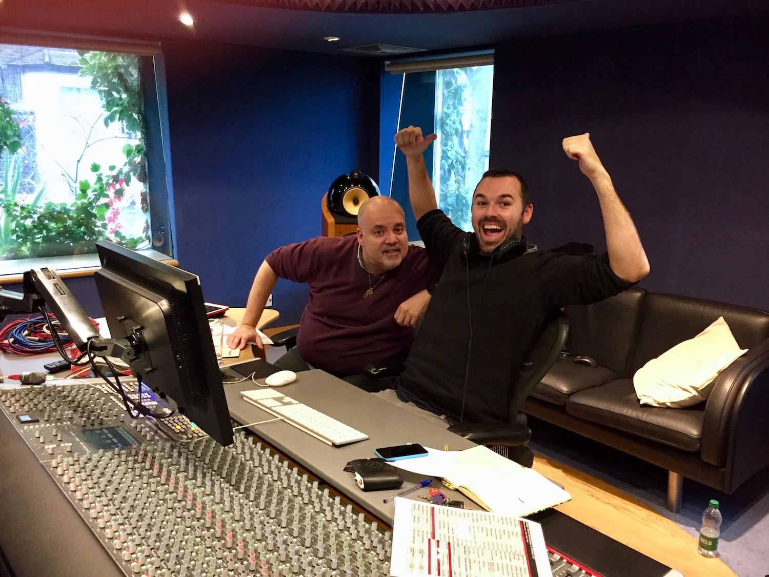 Paul Pritchard and moi, mastering at Abbey Road