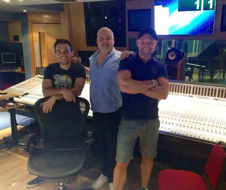 Stefano, Dave Fernandez and I recording for Deconstructed Volume One in Studio 3