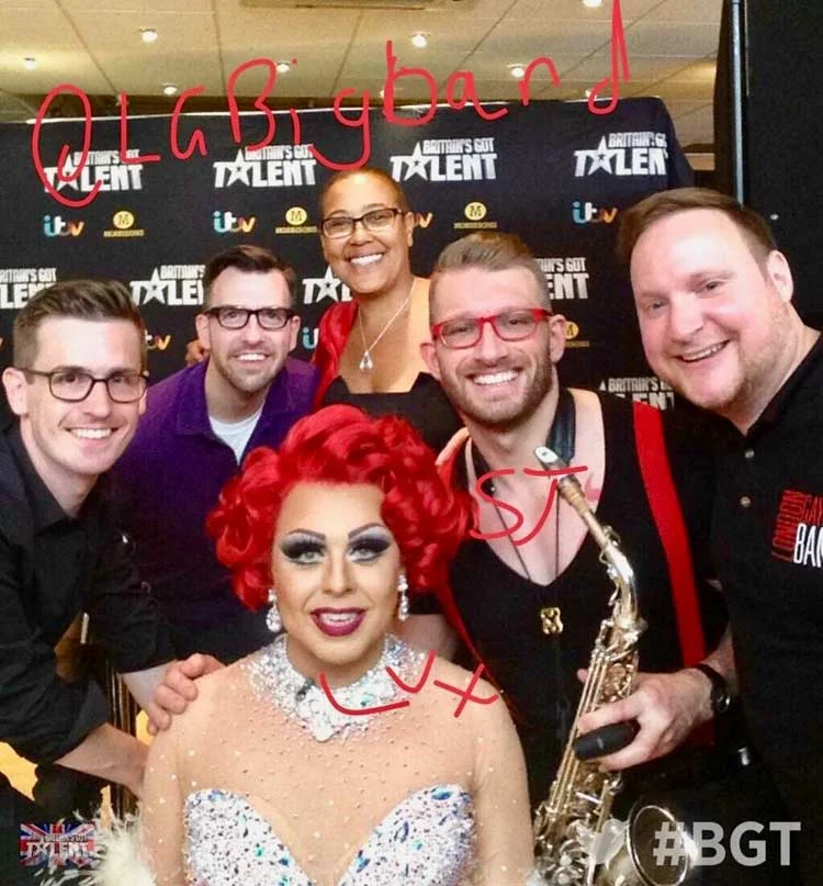 With the London Gay Big Band