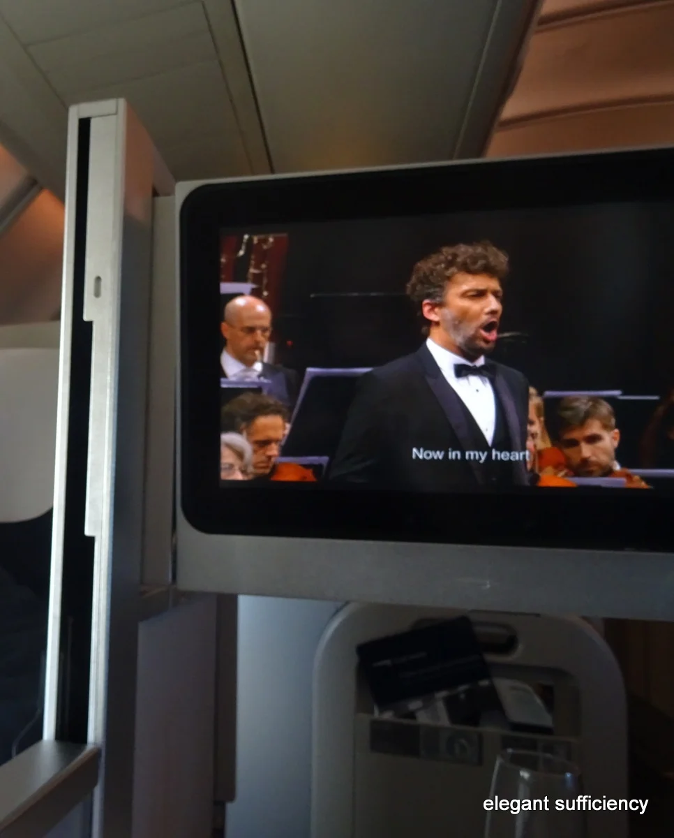 He took his tie off somewhere over Greenland