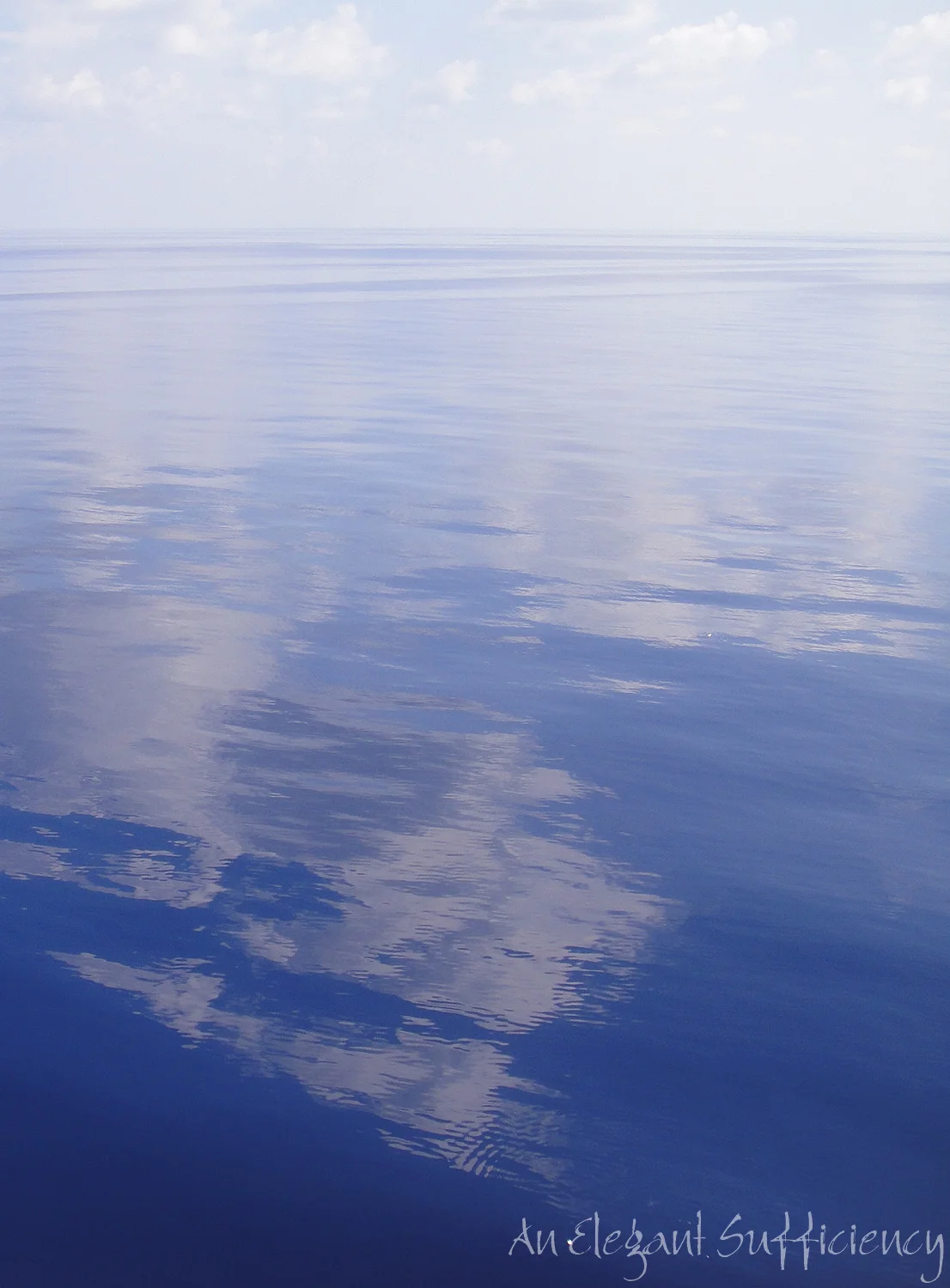 Blue skies, blue sea