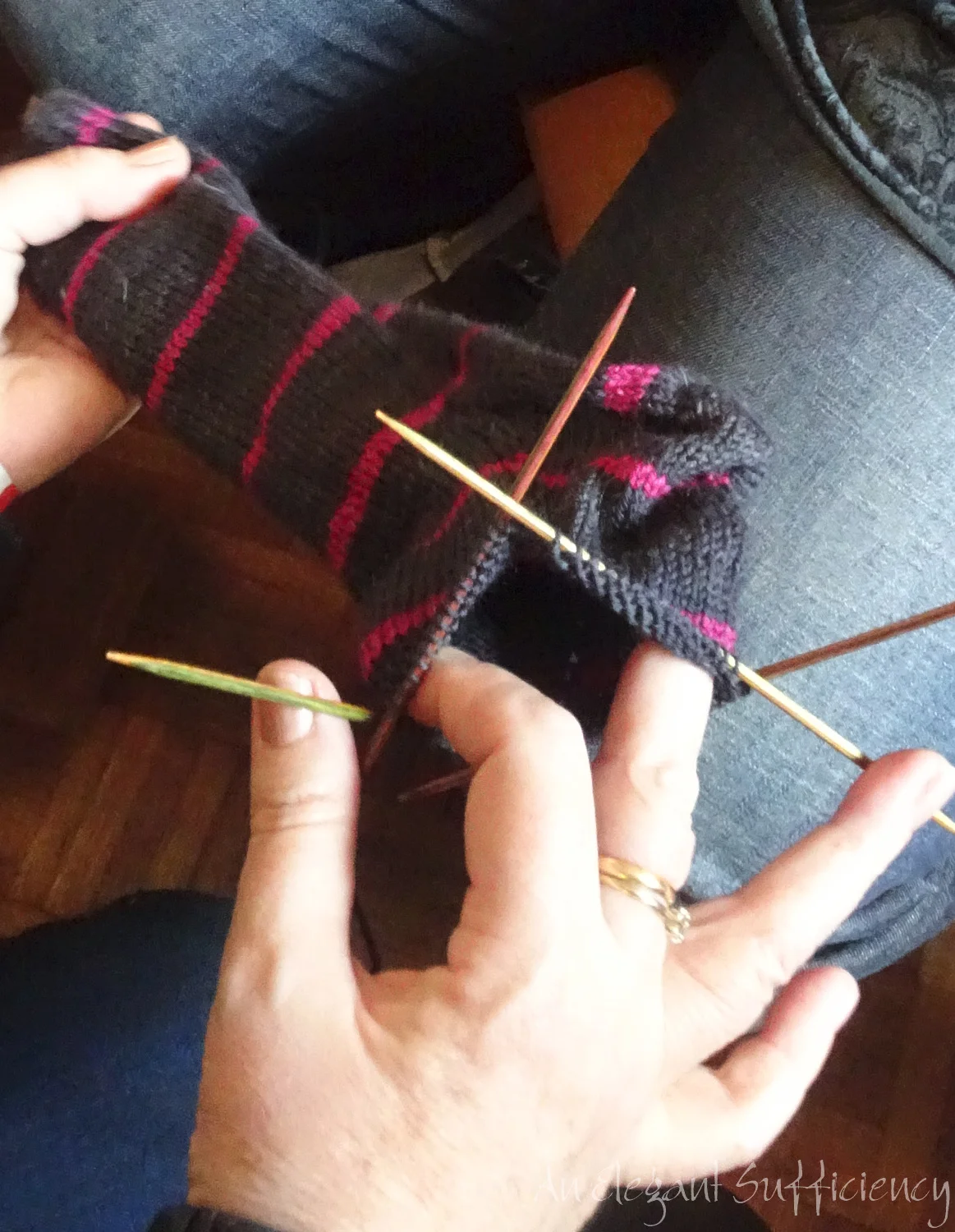 Knitting in the air