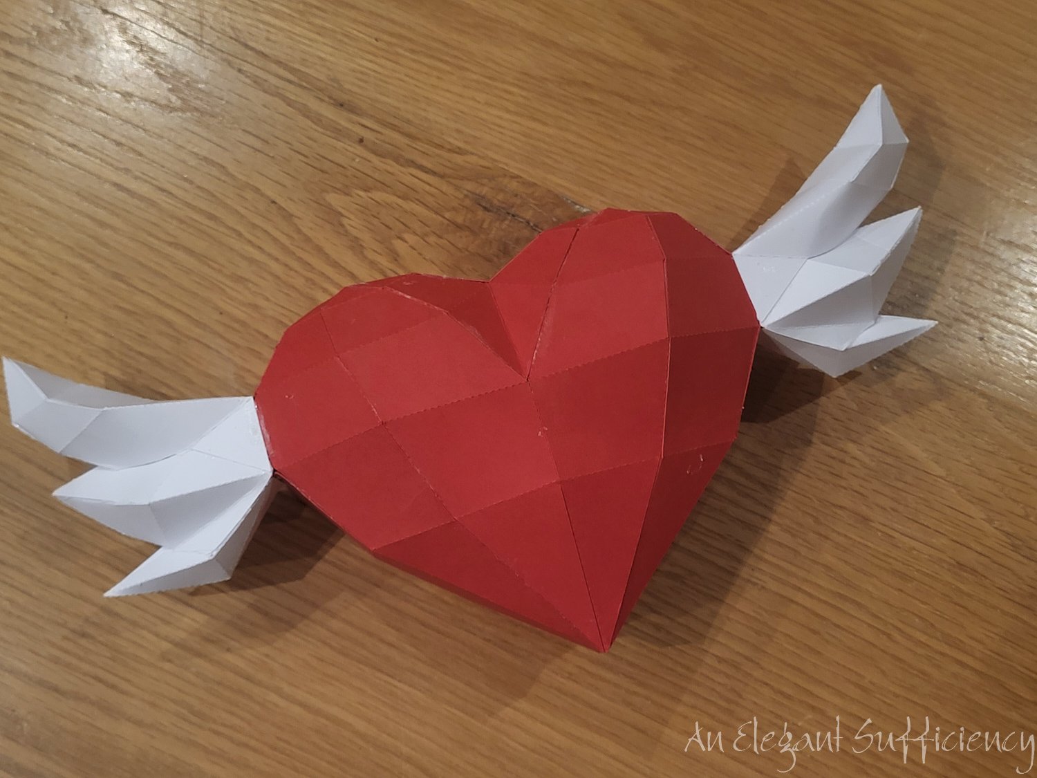 papercraft valentine heart