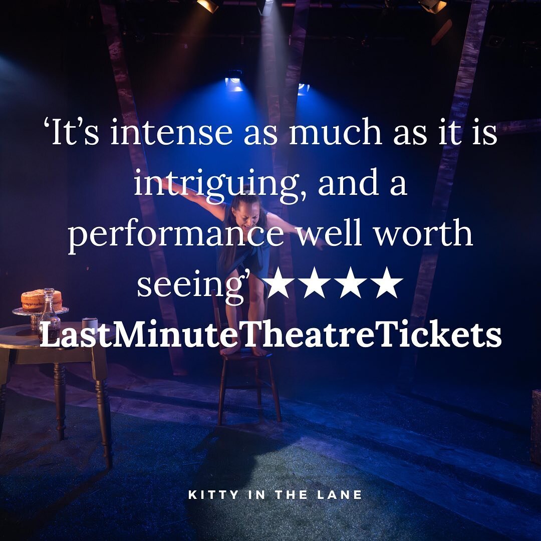 Got some more wonderful reviews in over the weekend! Delighted with the critics and audience response - thank you all! 🙏🙏

Tonight we start into our final week of performances so only five more nights to catch Kitty!!! @brocjacktheatre 🎭✨

Tonight