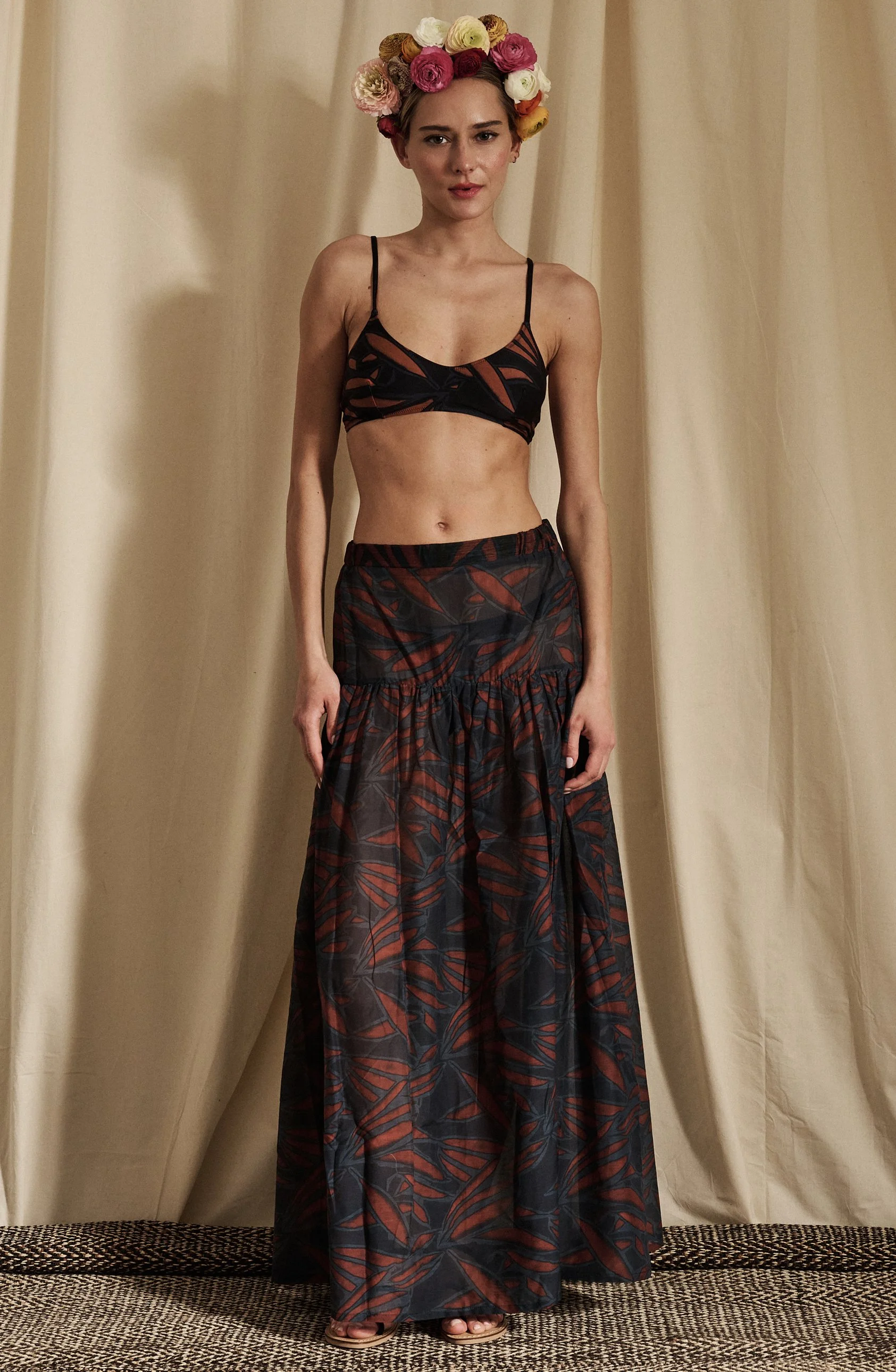 GOA cotton&silk voile + STRAIGHT bikini in kamala print front.jpg
