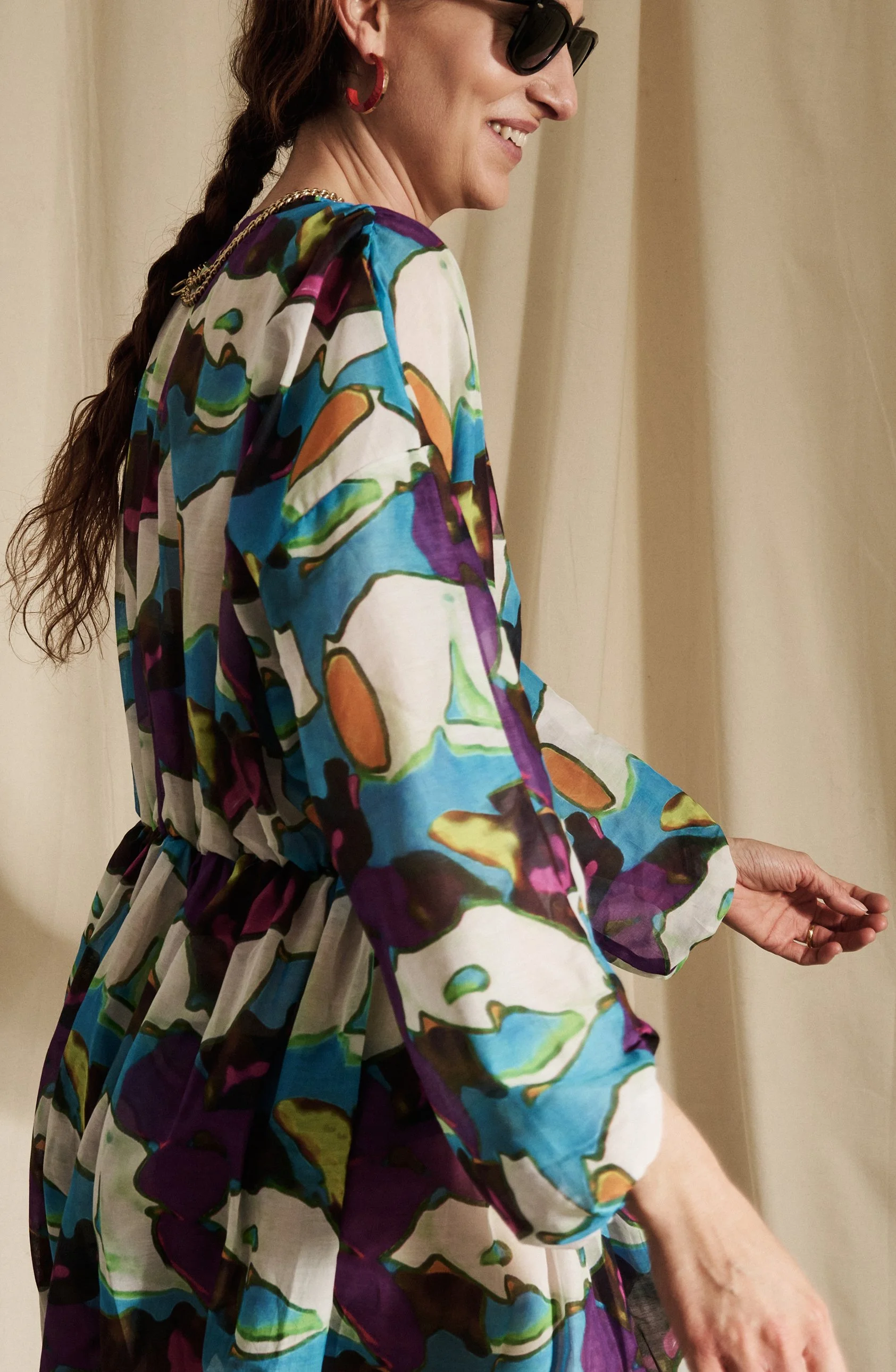 BANGALORE dress cotton-silk voile kolam print front side back.jpg