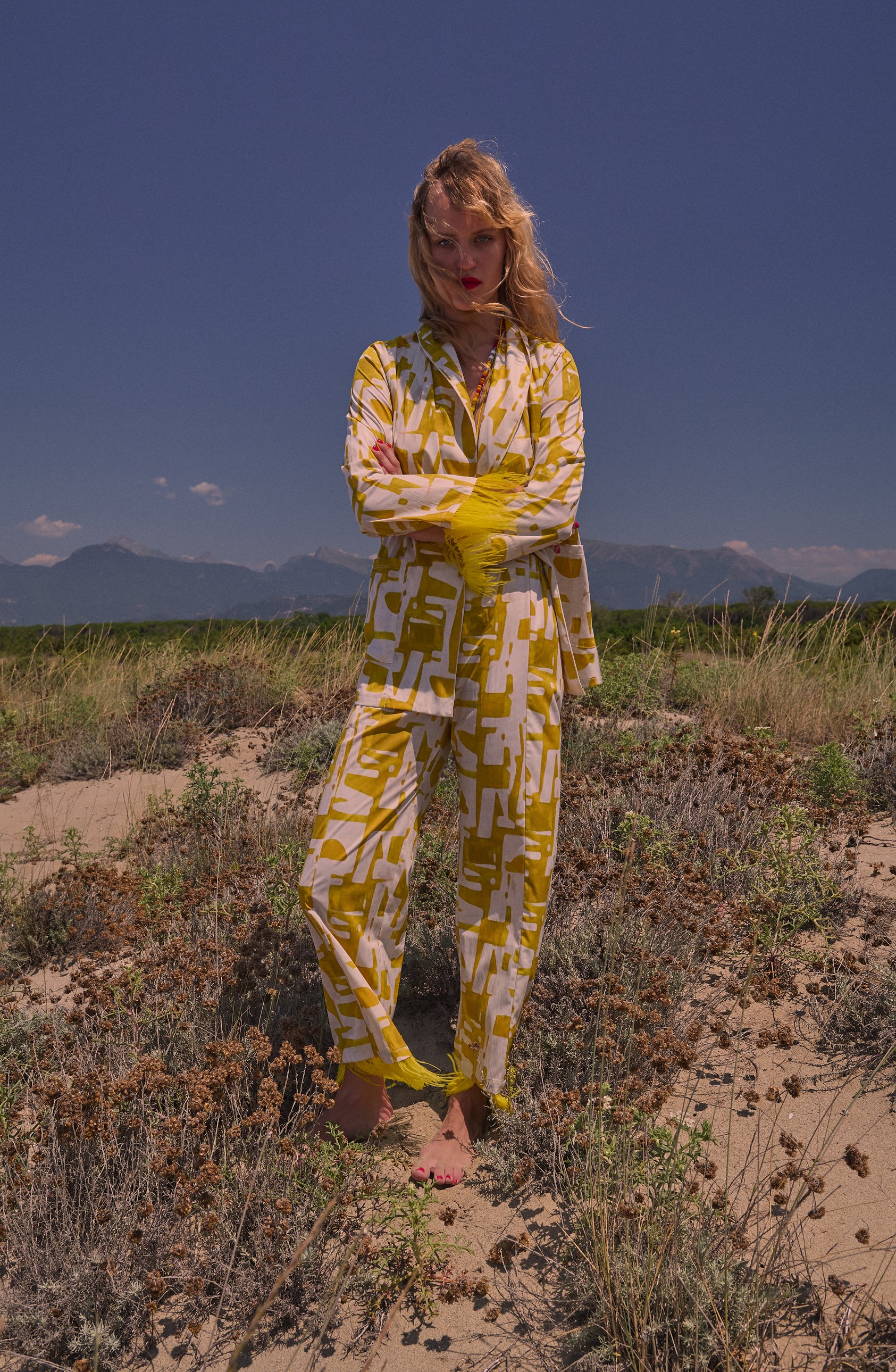 CORTINA pants + SANTAROSA jacket in armorique print + feathers front.jpg
