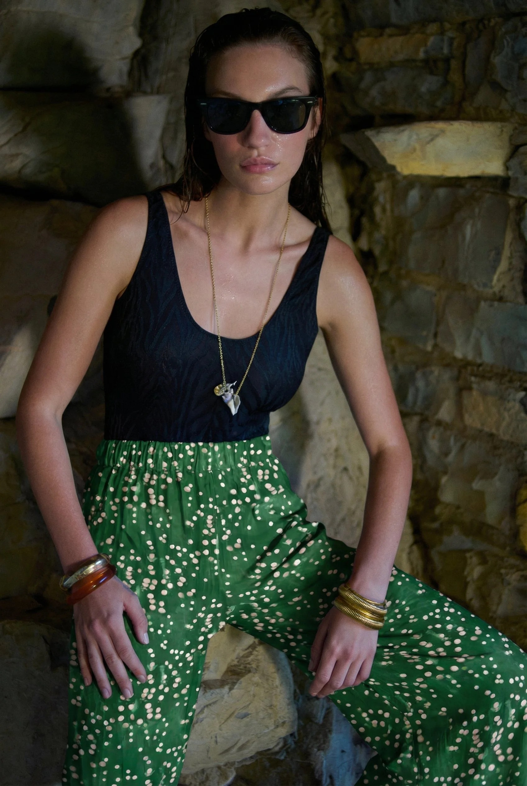 TARTANA pants in dilawi print front detail.png