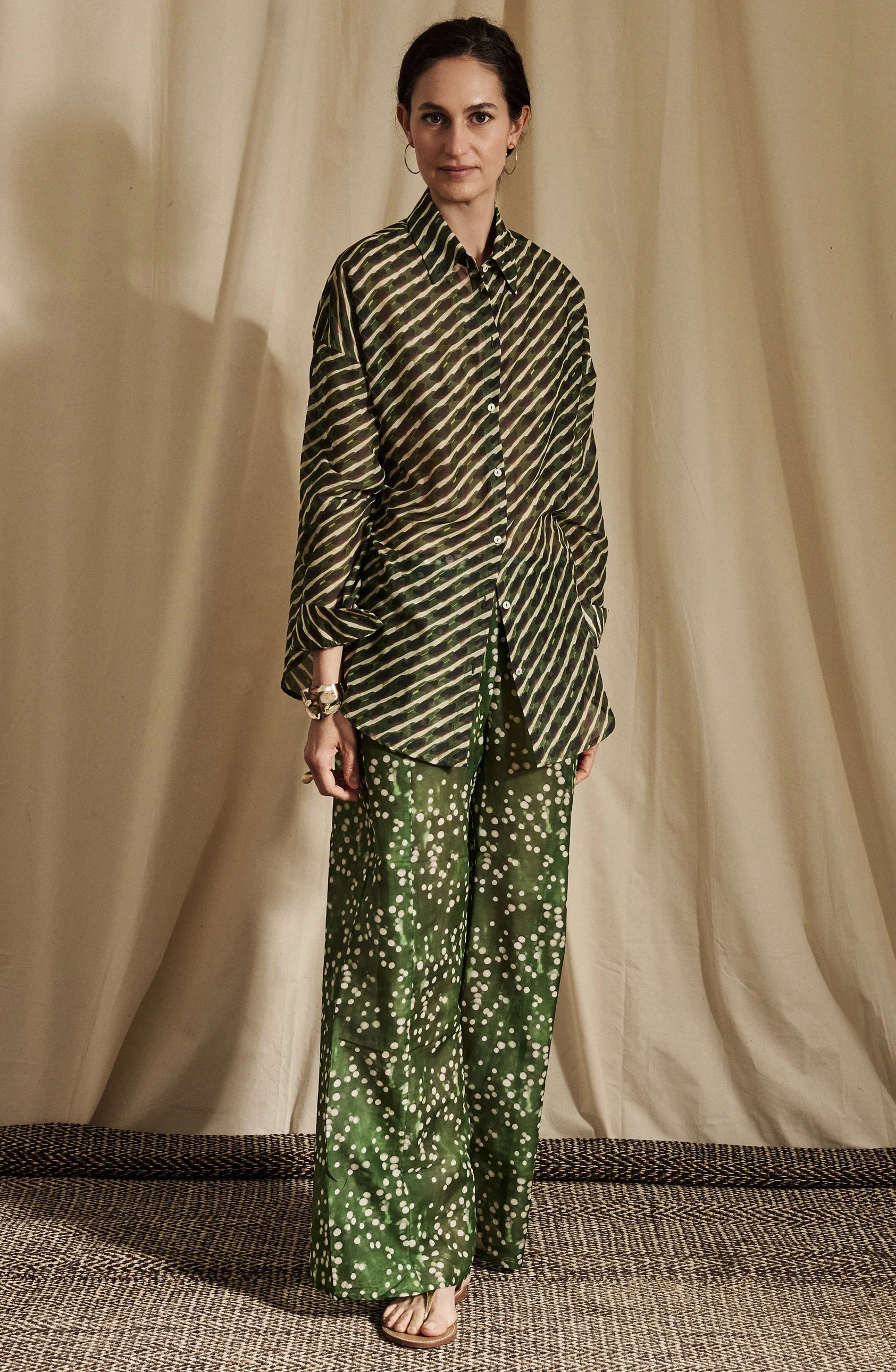 TARTANA pants cotton&silk voile in dilawi print + PANTELLLERIA shirt cotton&silk voile in saree print front.jpg