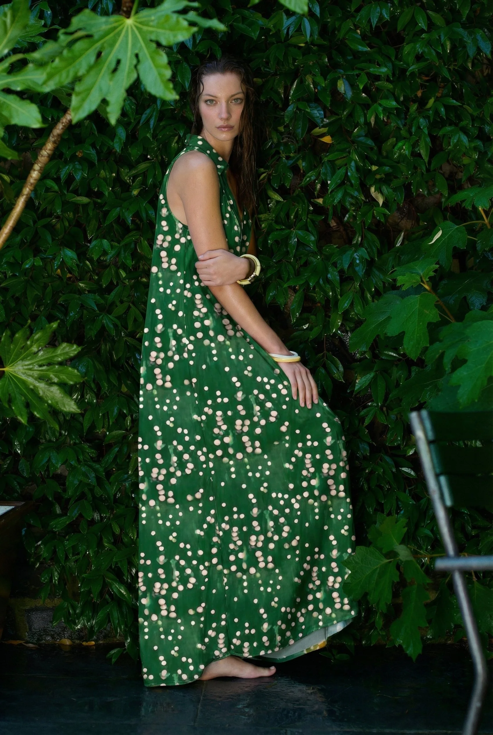 MUMBAY shirt dress in dilawi print front1.png