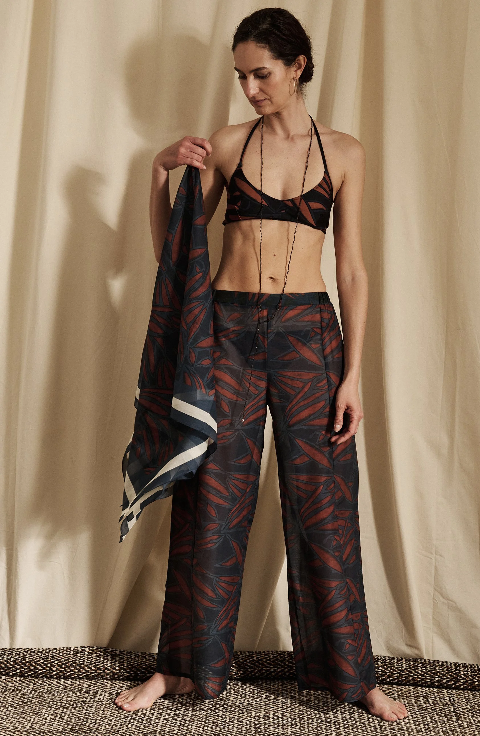 TARTANA pants + POSITANO pareo cotton&silk voile + STRAIGHT bikini in kamala print front.jpg