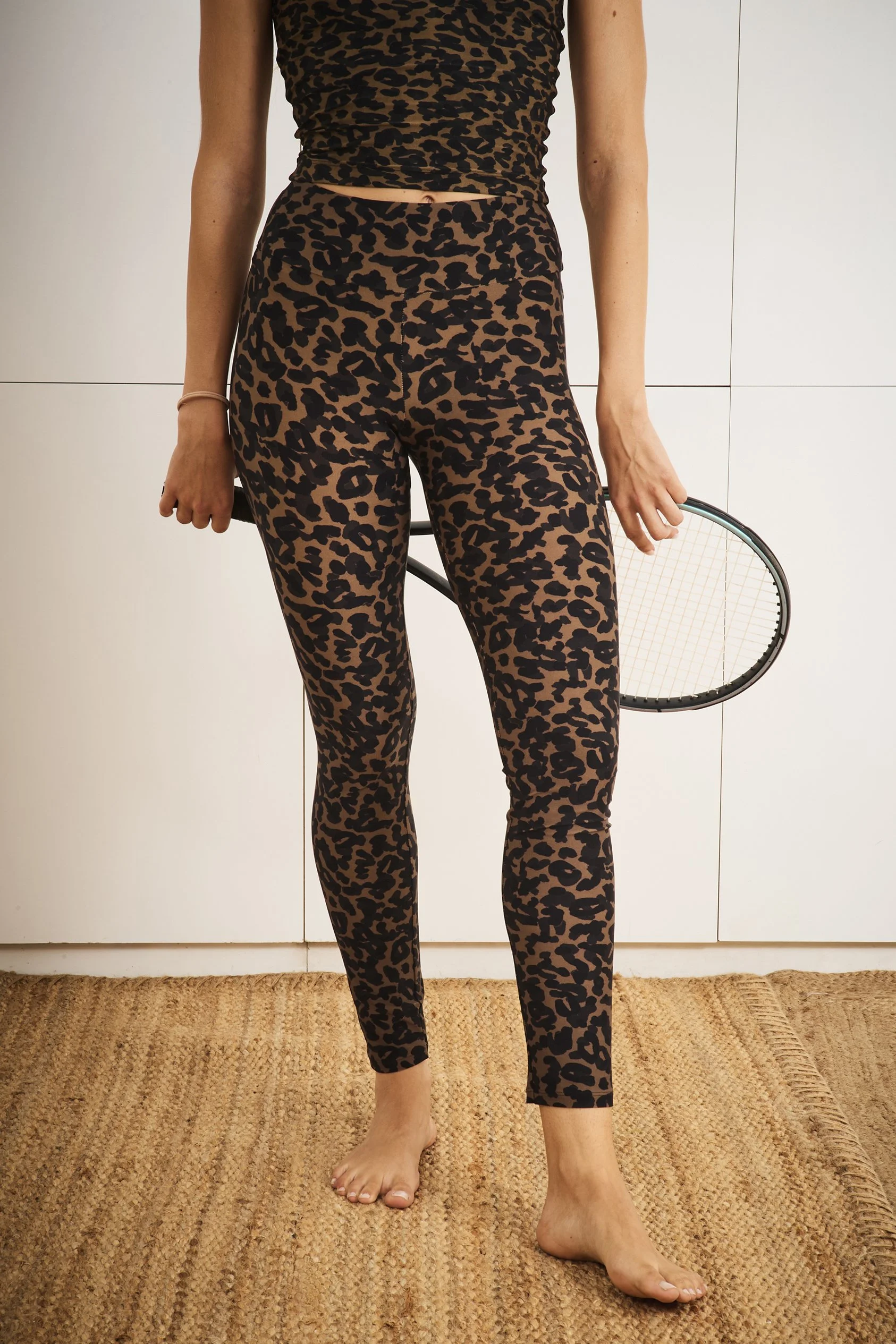 ALAIA leggins + VIRGIN long-top in leopard dell'amour print front detail - STUDIO.jpg