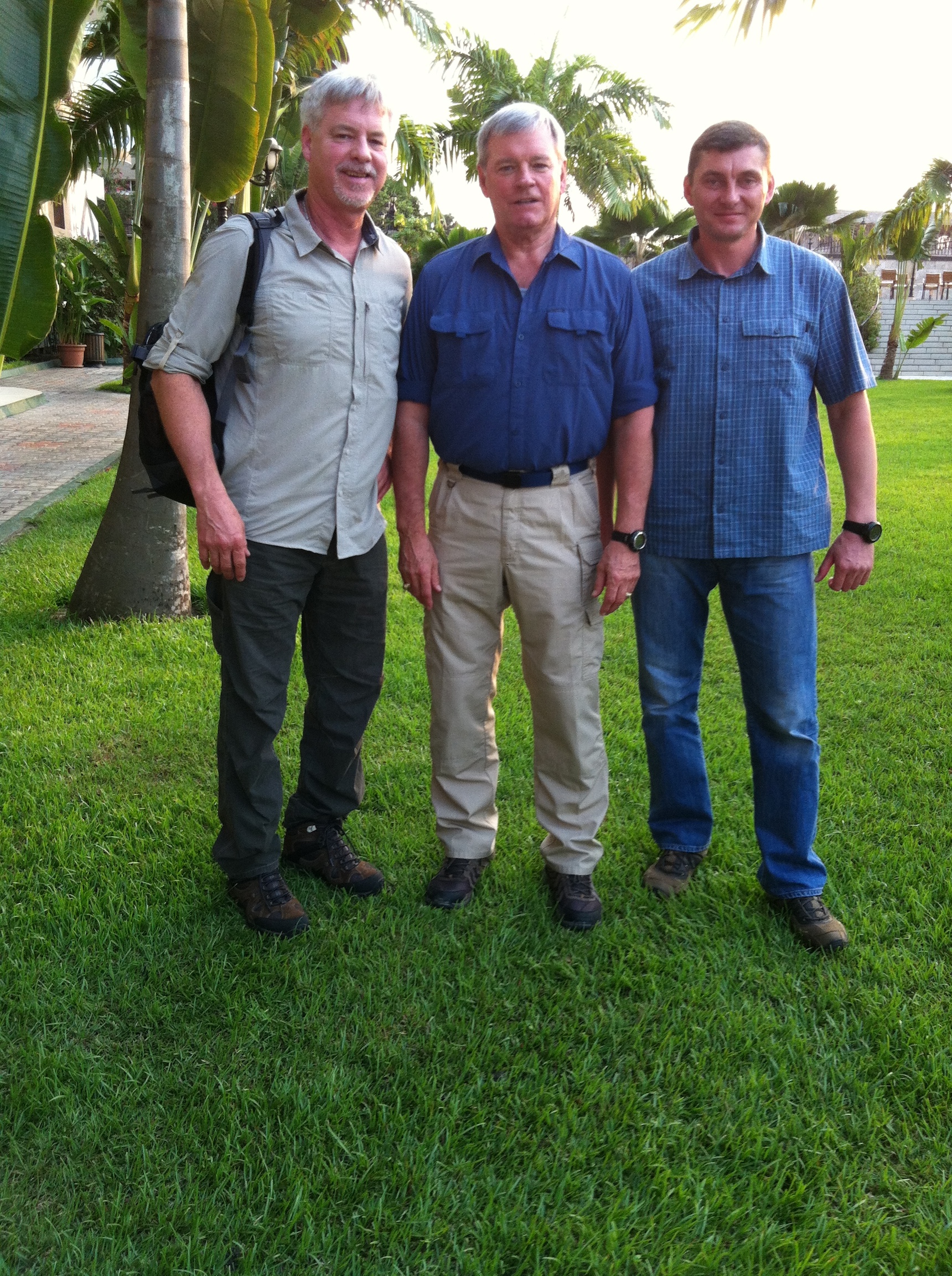Mr. Lowery with Dan Sullivan and Marius Mazur in the Republic of the Congo</span>