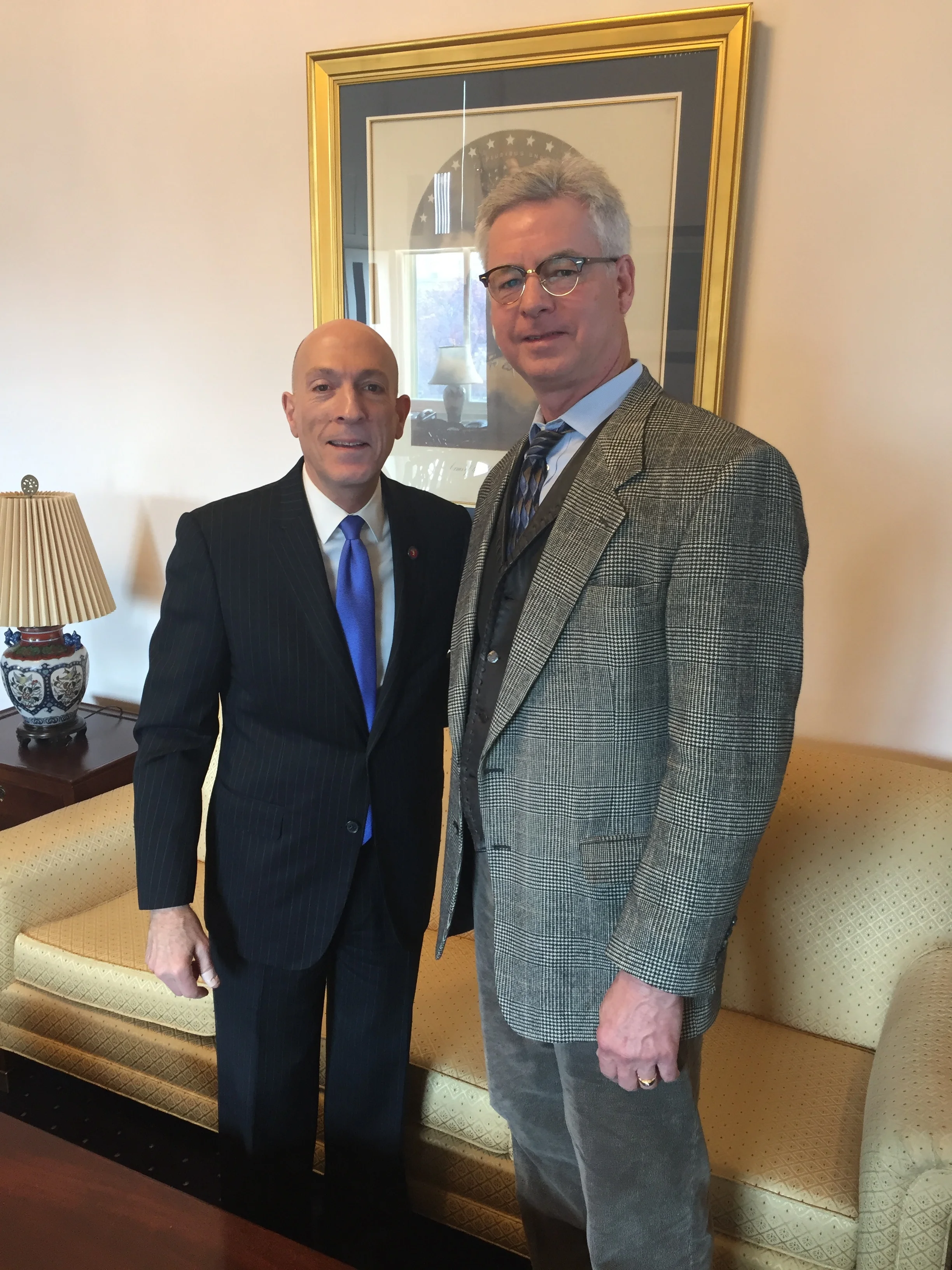 Mr. Lowery with the Sergeant at Arms of the United States House of Representatives, Paul Irving, 2017</span>