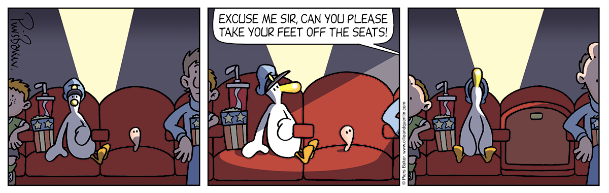 Ollie and Quentin Comic Strip